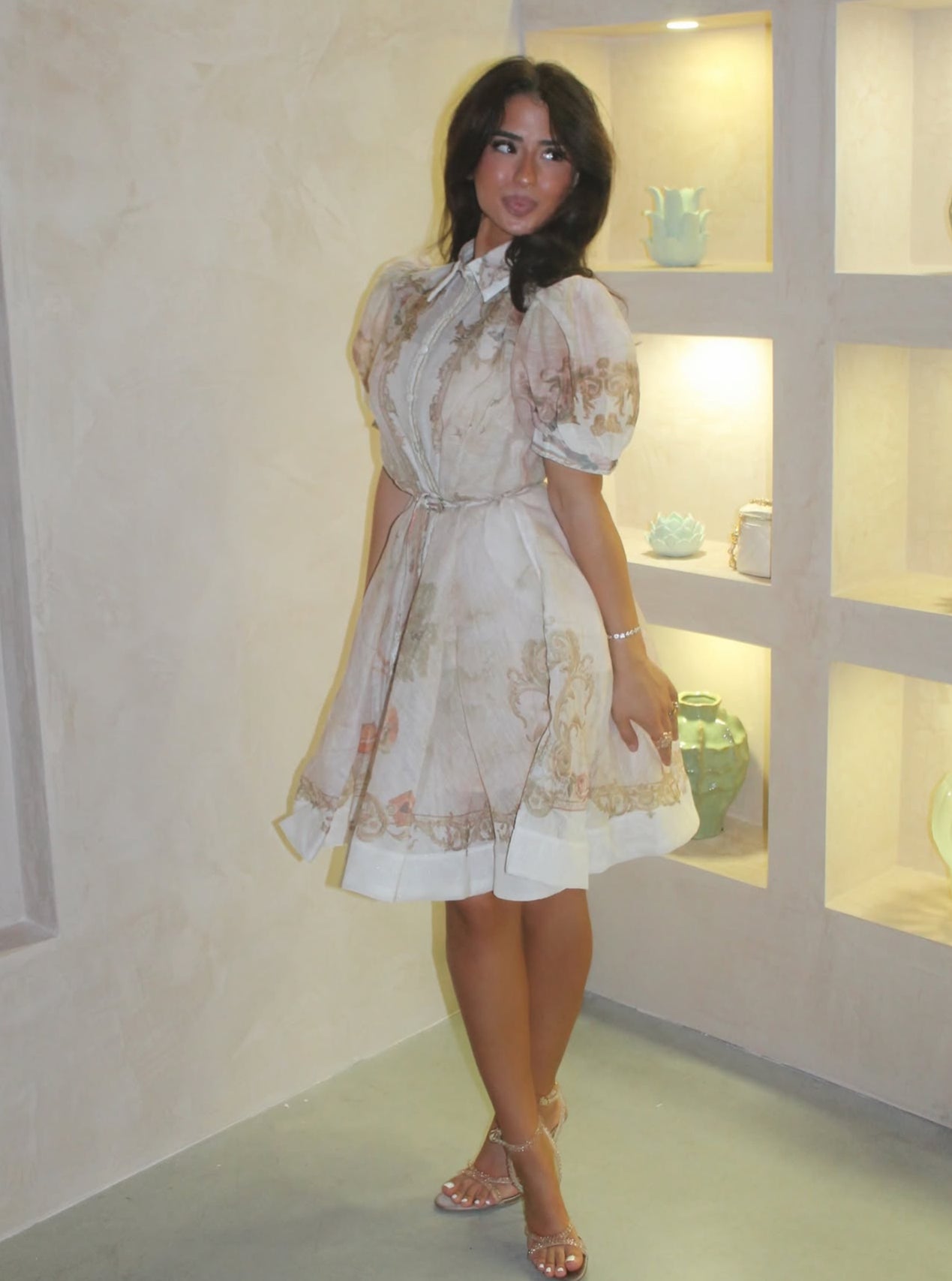 Château Bloom Mini Dress