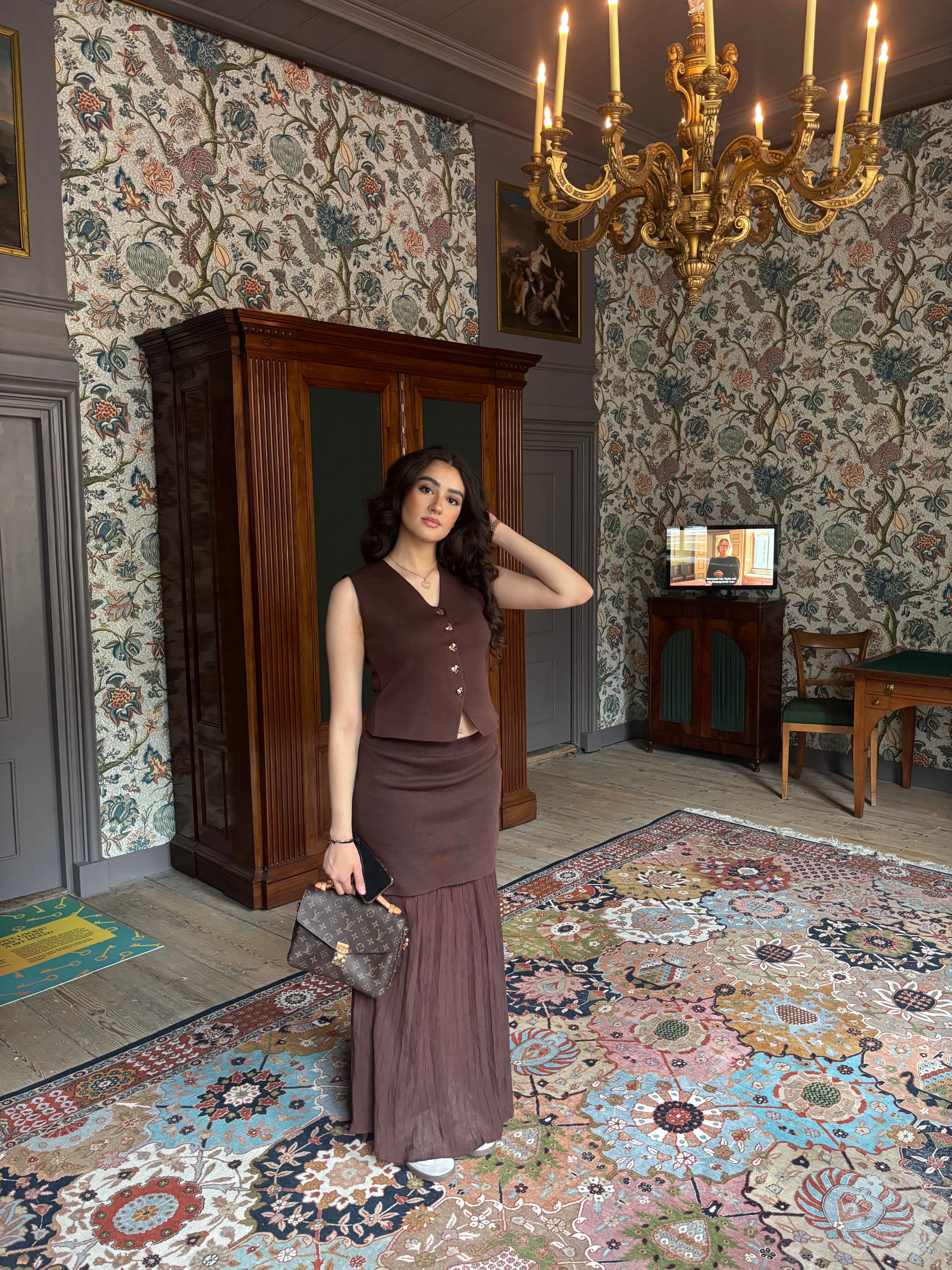 Chic Neutral Set two-piece outfit in timeless beige front view
