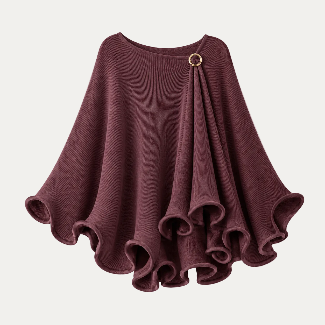 Ruffle cape