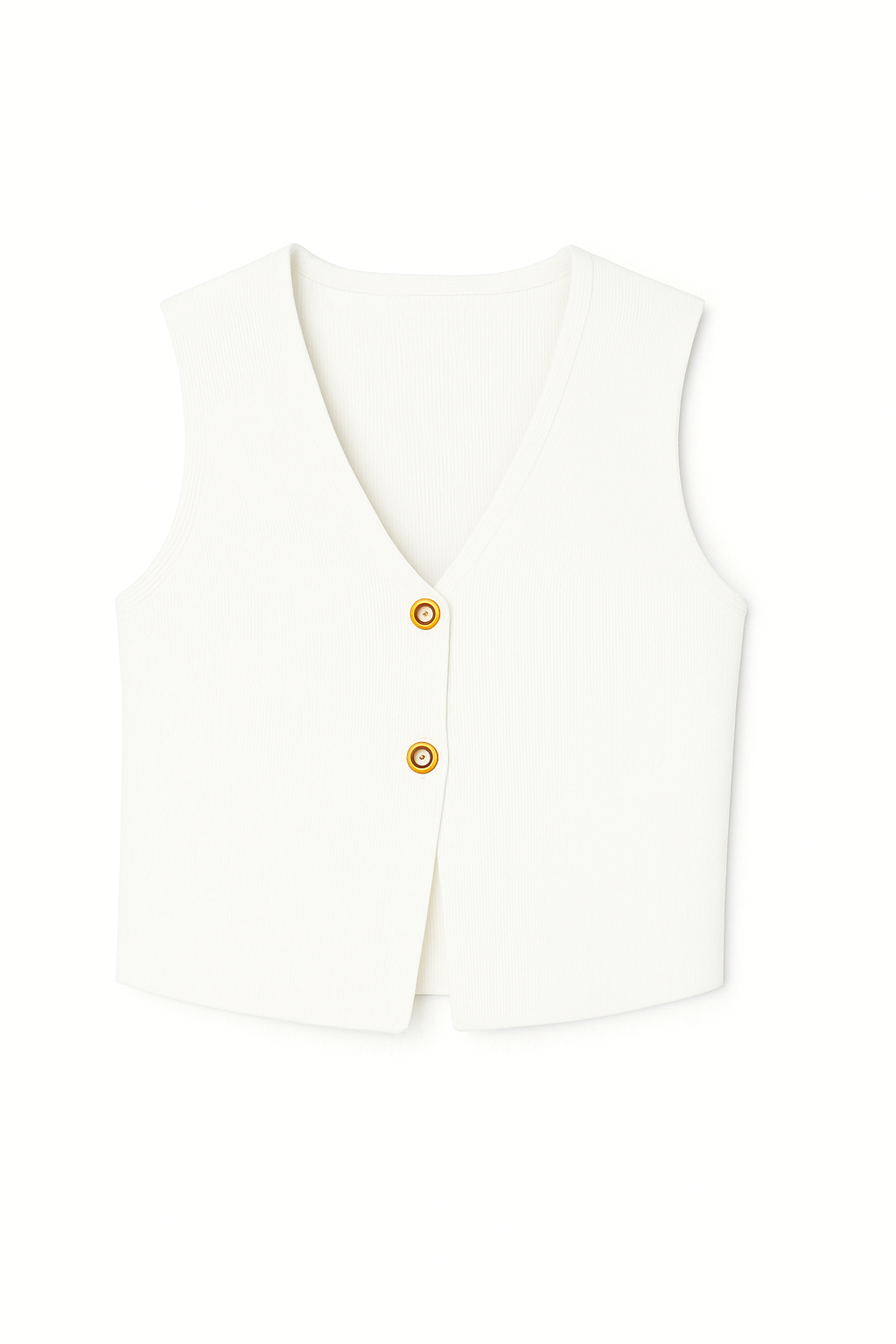 GILET TOP GOLD ACCENT