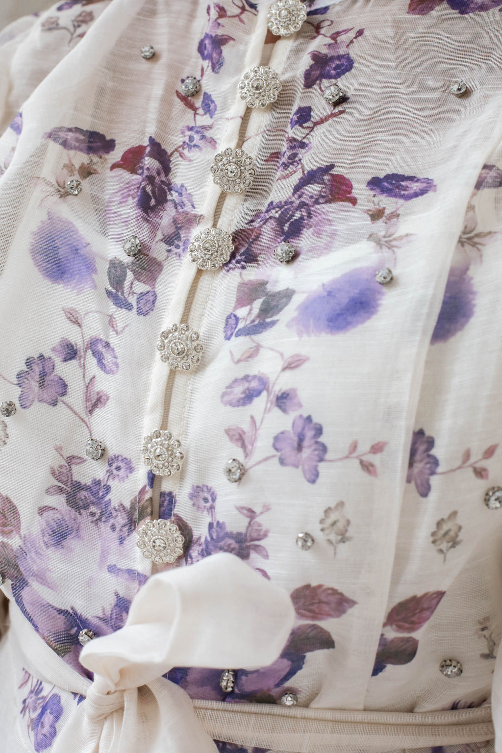 Lavender Bloom Vintage Maxi Dress