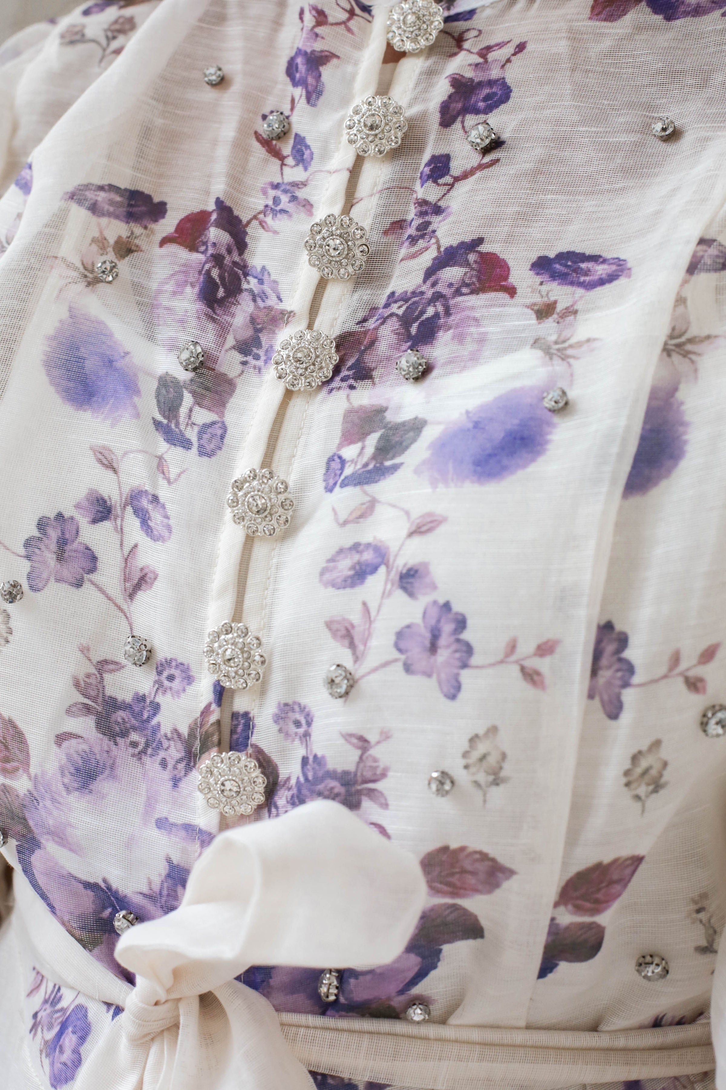 Lavender Bloom Vintage Maxi Dress