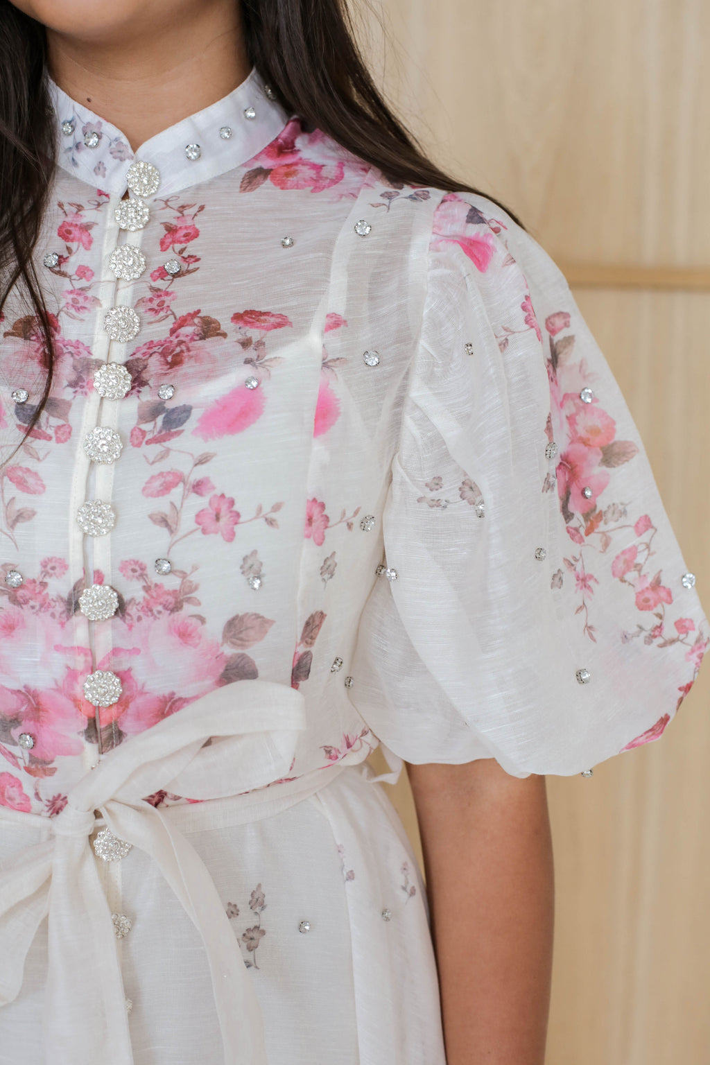 Vintage Rose Floral Maxi Dress