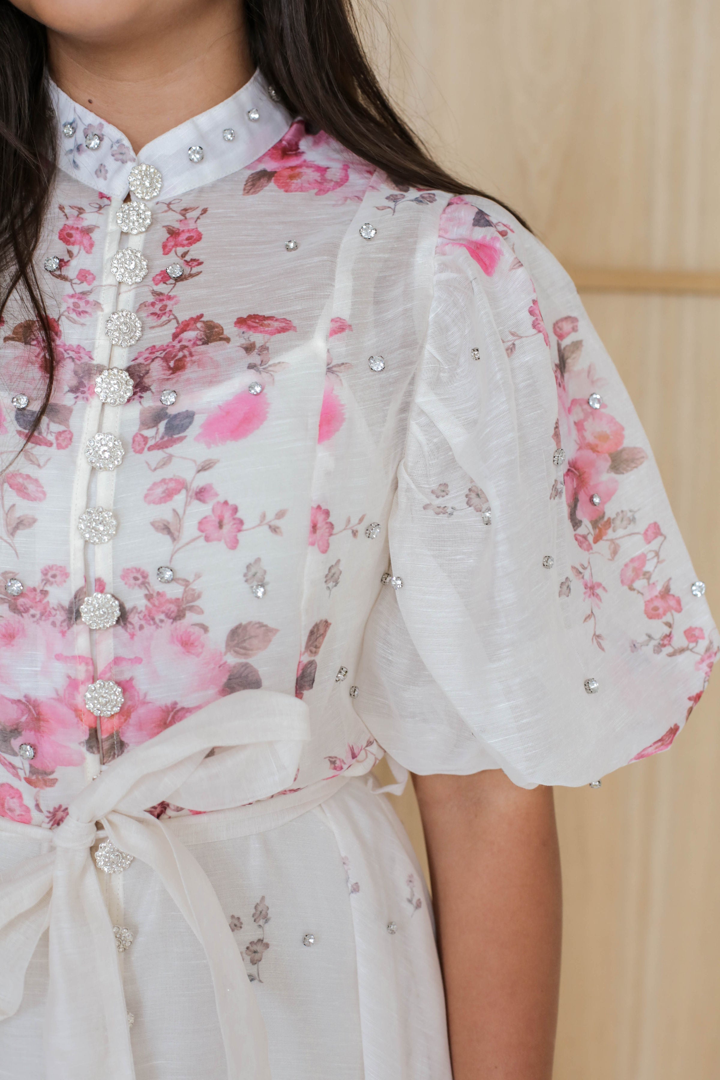 Vintage Rose Floral Maxi Dress