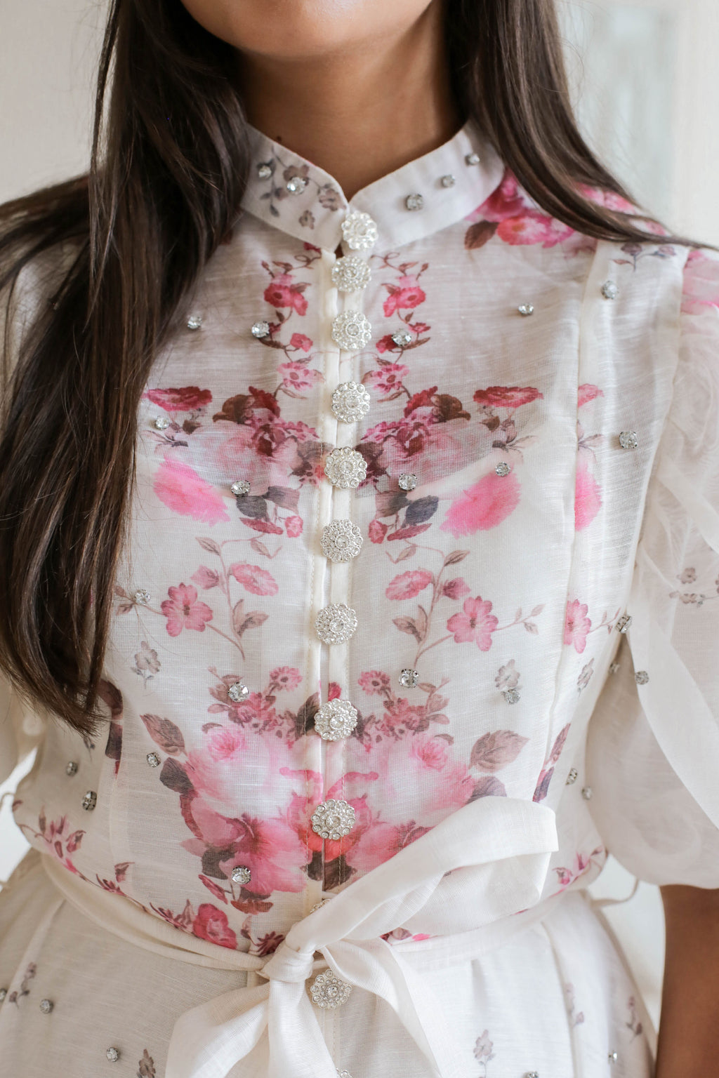 Vintage Rose Floral Maxi Dress