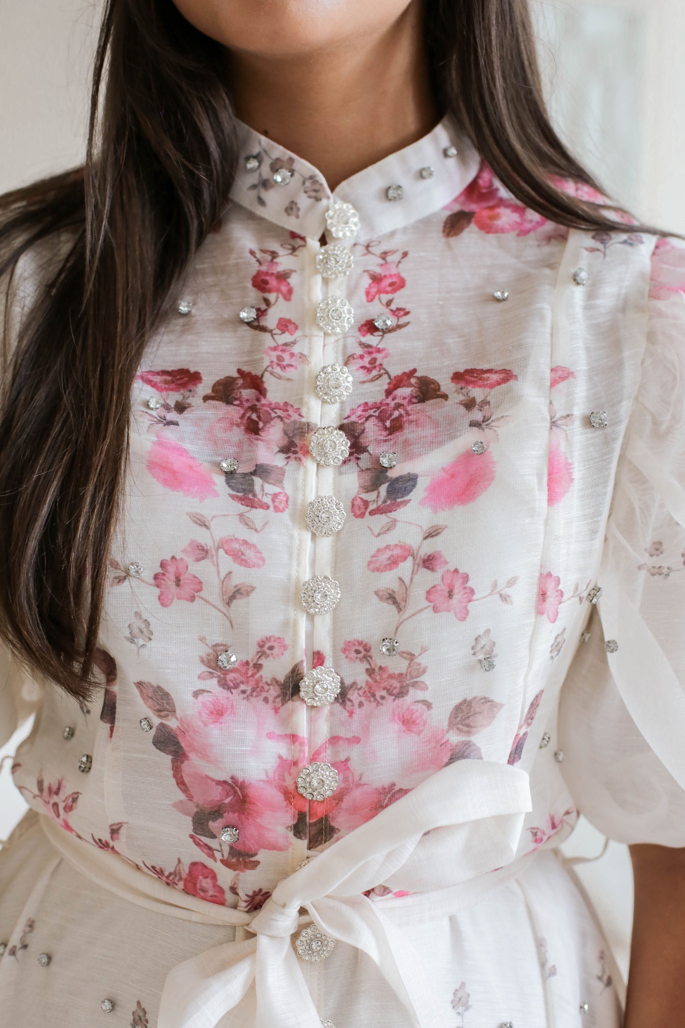 Vintage Rose Floral Maxi Dress