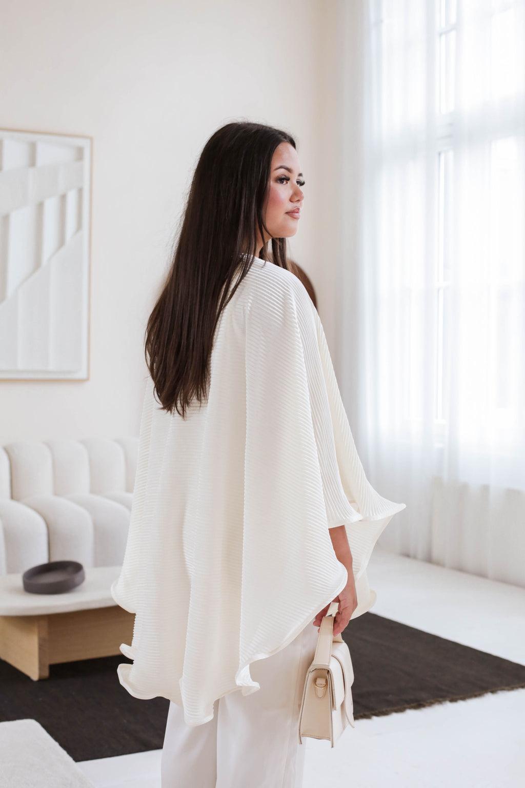 Ruffle cape