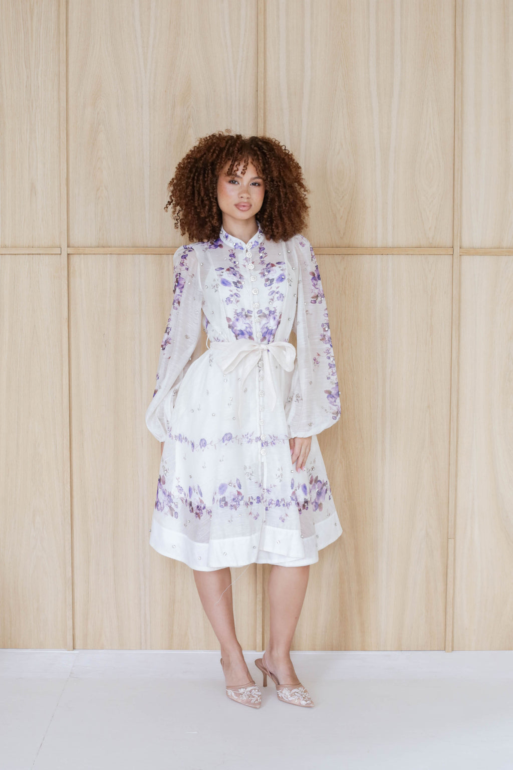 Lilac Blossom Mini Dress