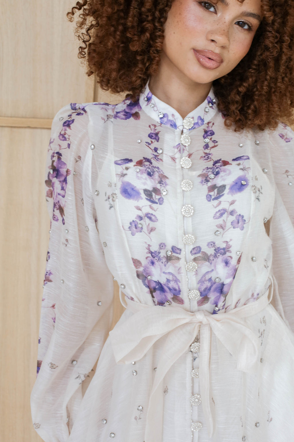 Lilac Blossom Mini Dress