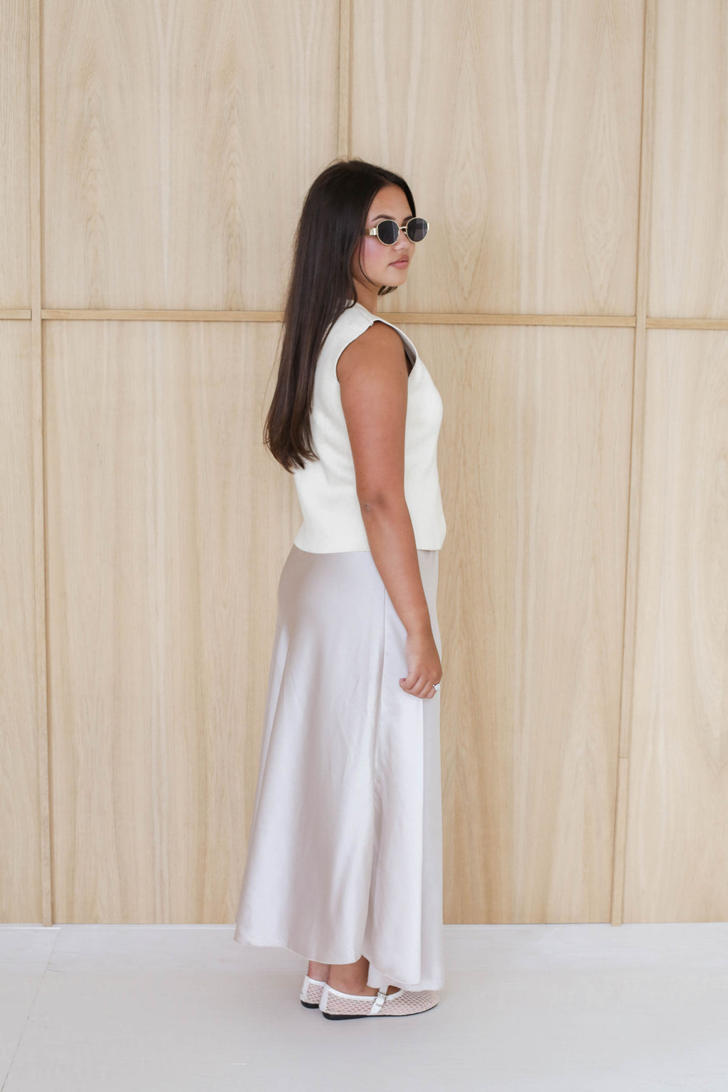 Satin Maxi Skirt