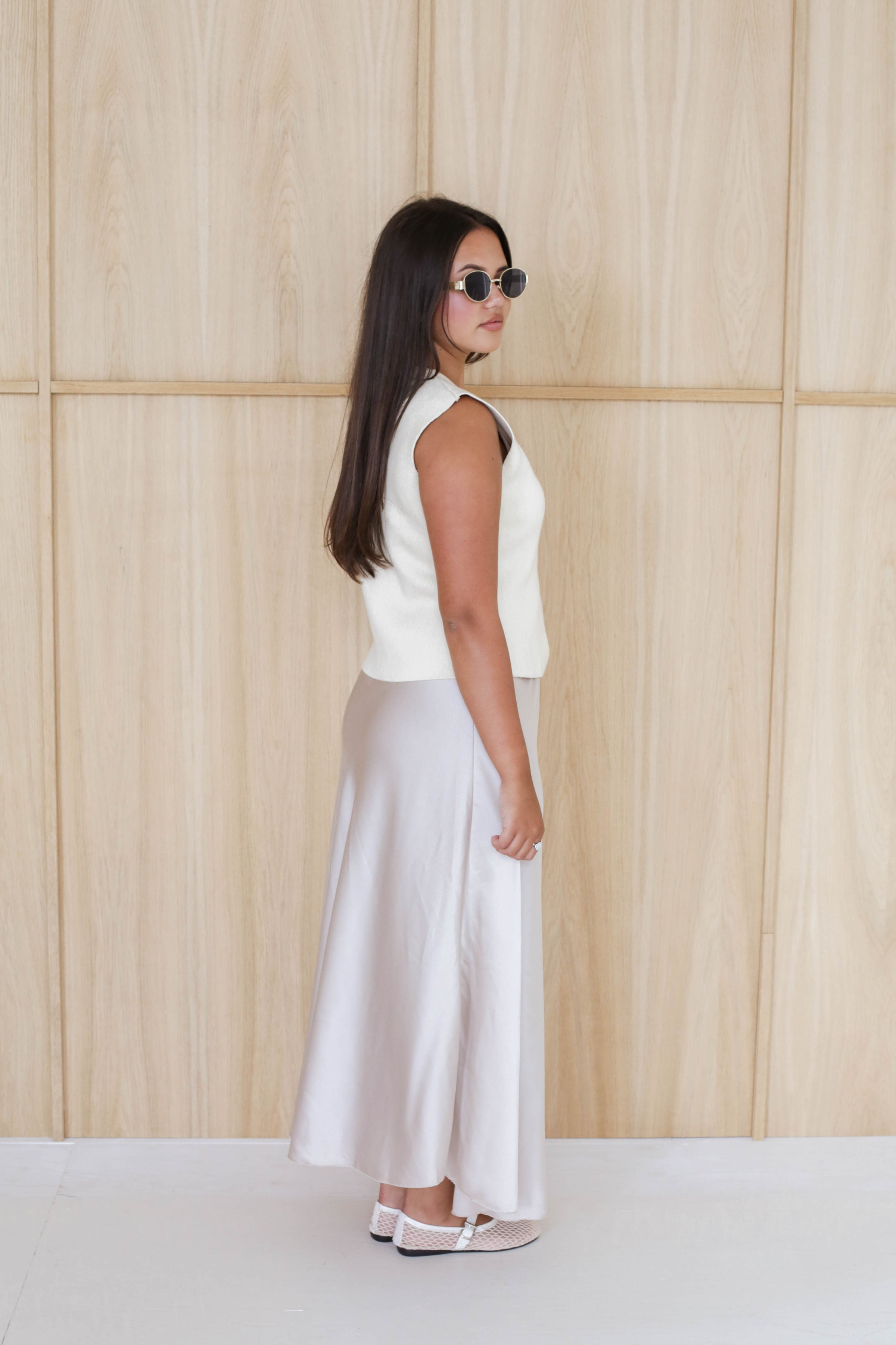 Satin Maxi Skirt