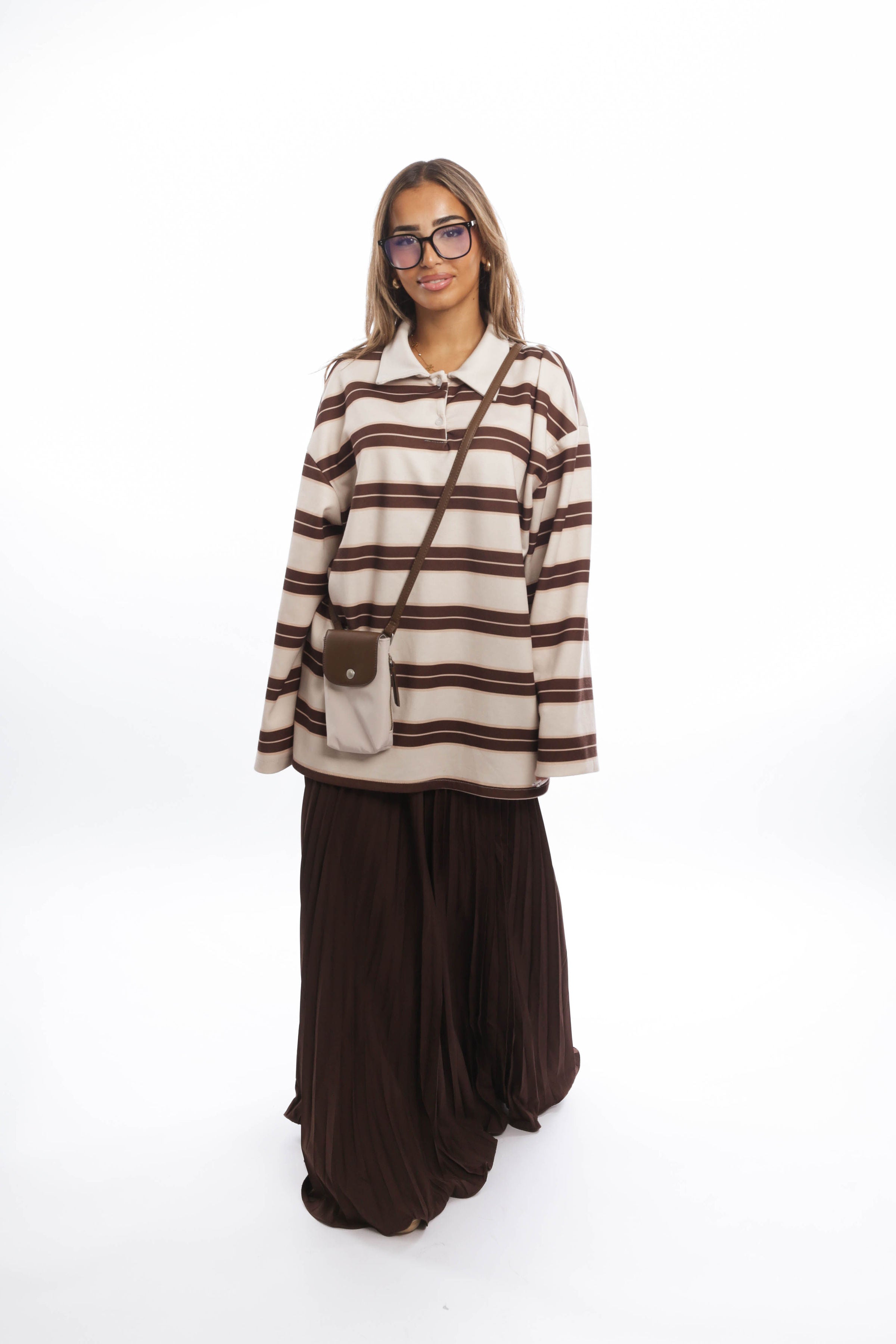 Ruffle maxi skirt