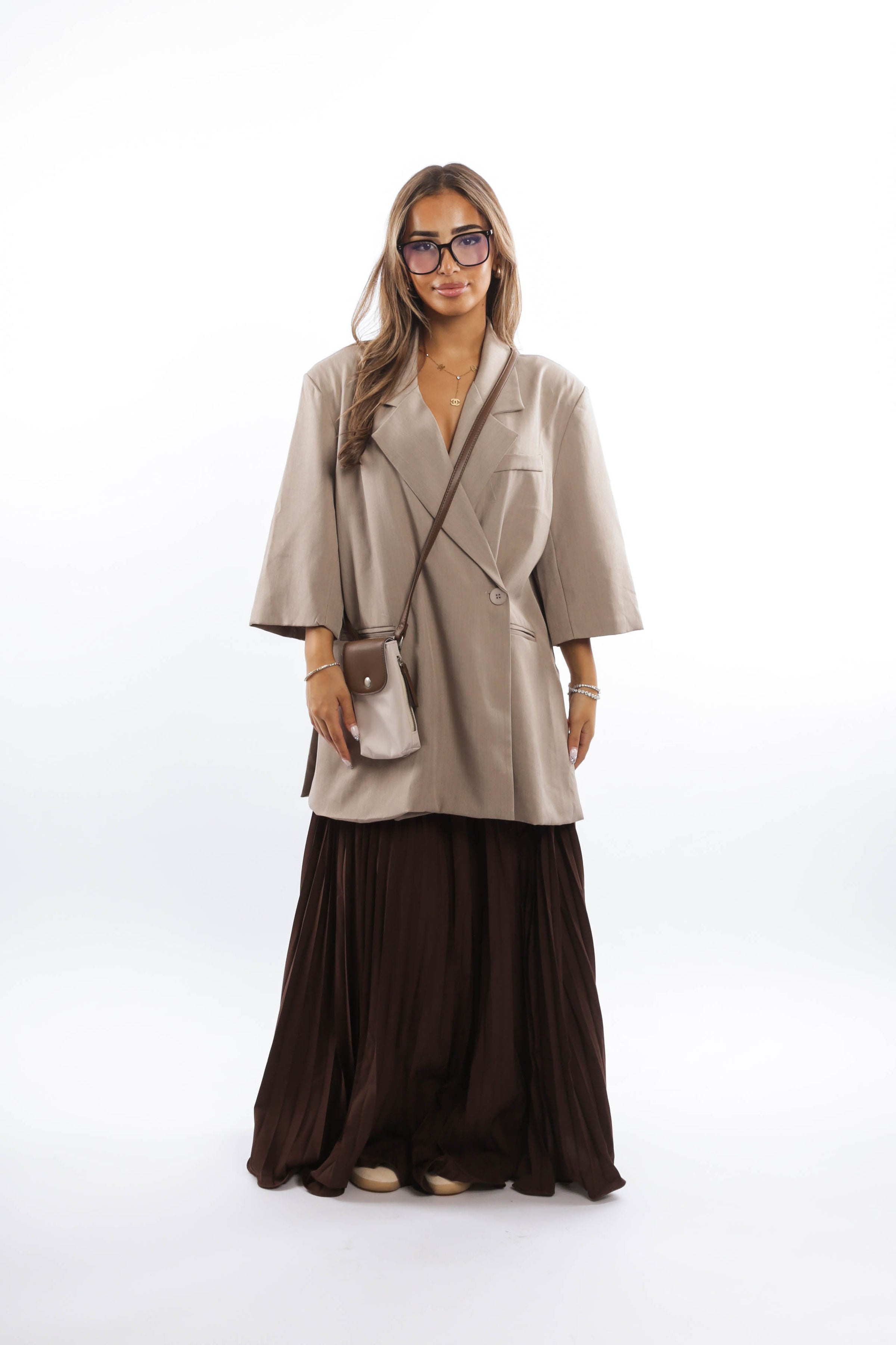 Oversized Short Sleeve Blazer