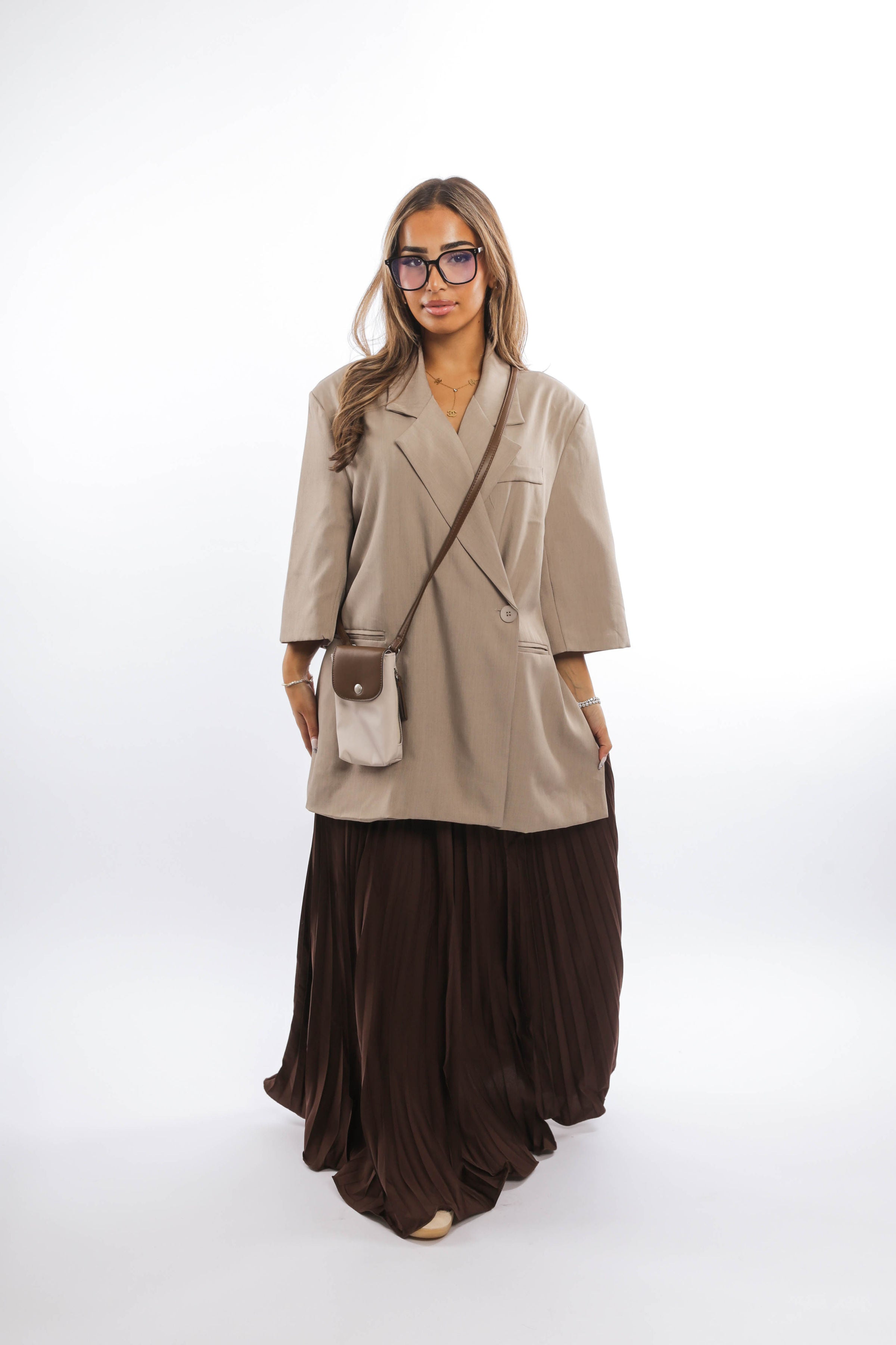 Ruffle maxi skirt