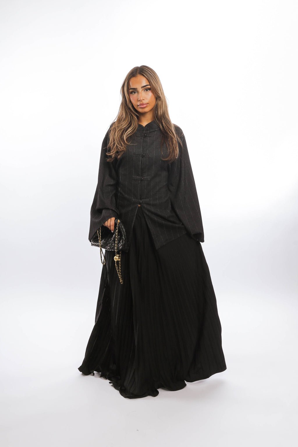Ruffle maxi skirt