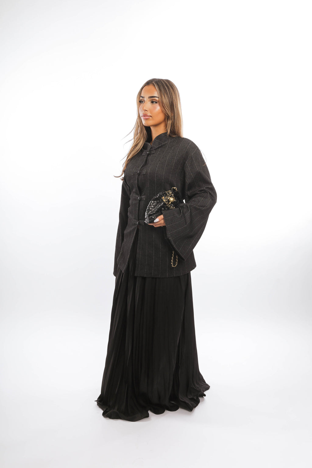 Ruffle maxi skirt