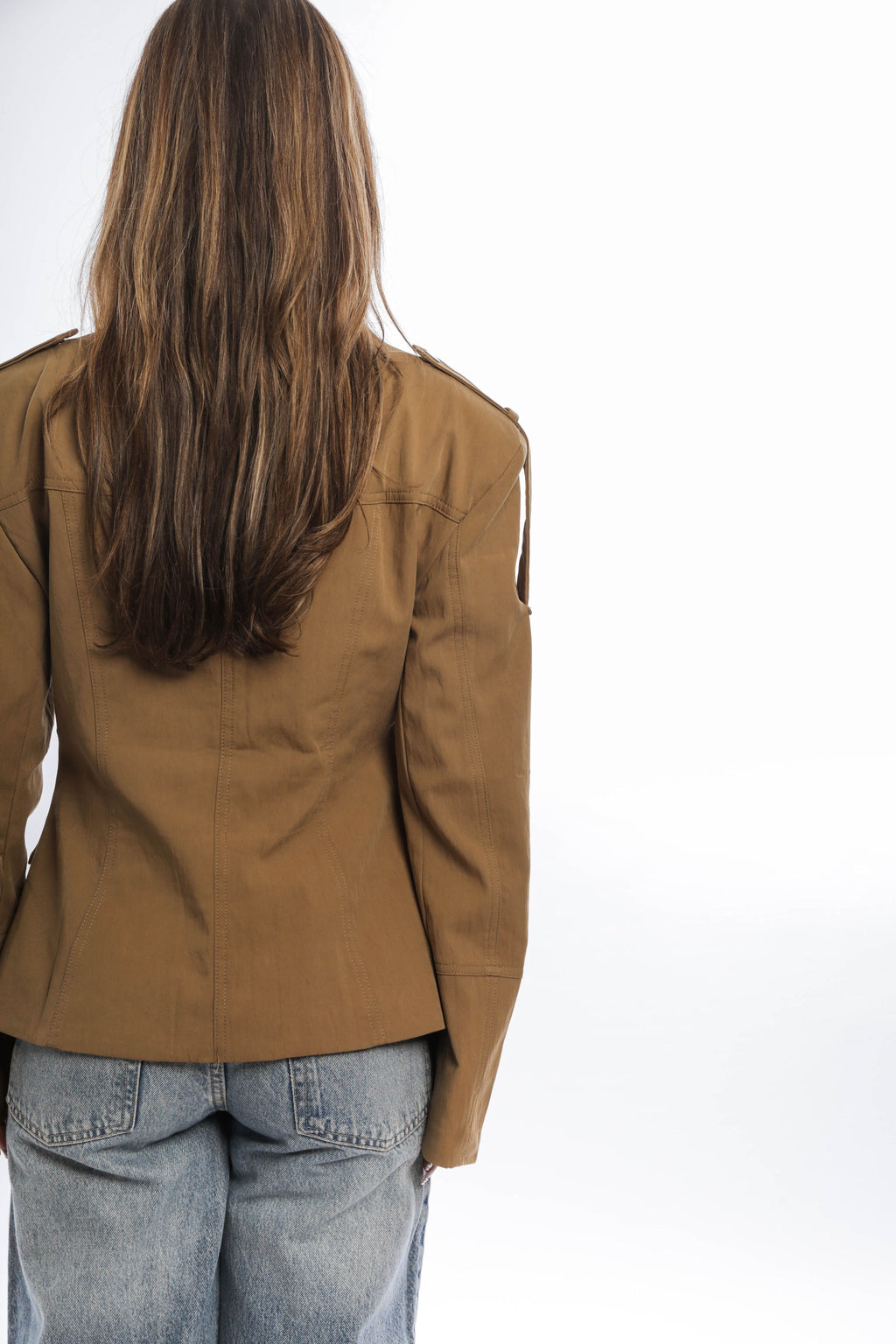 Fitted Cotton Utility Jacket