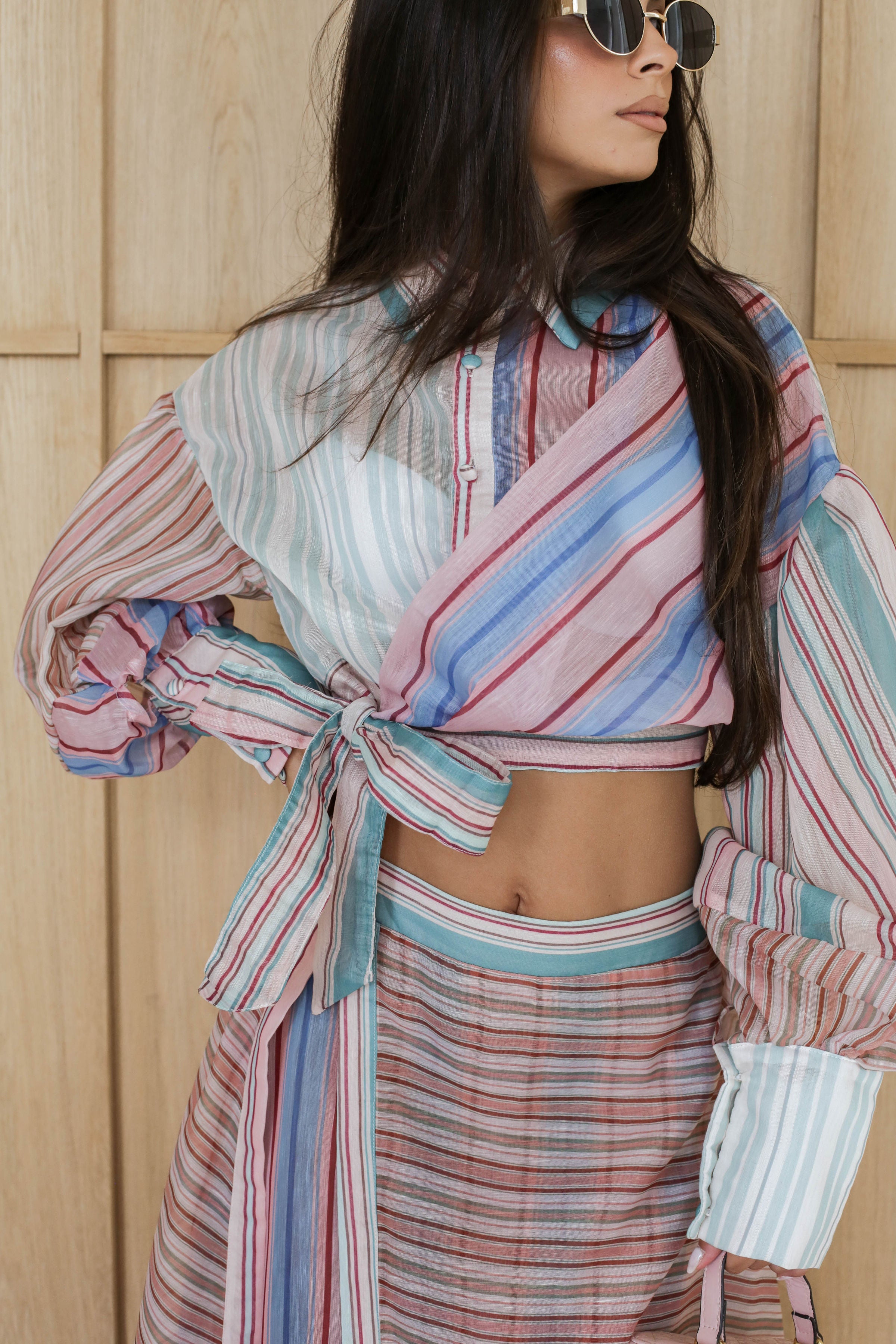 Multicolor Striped Set