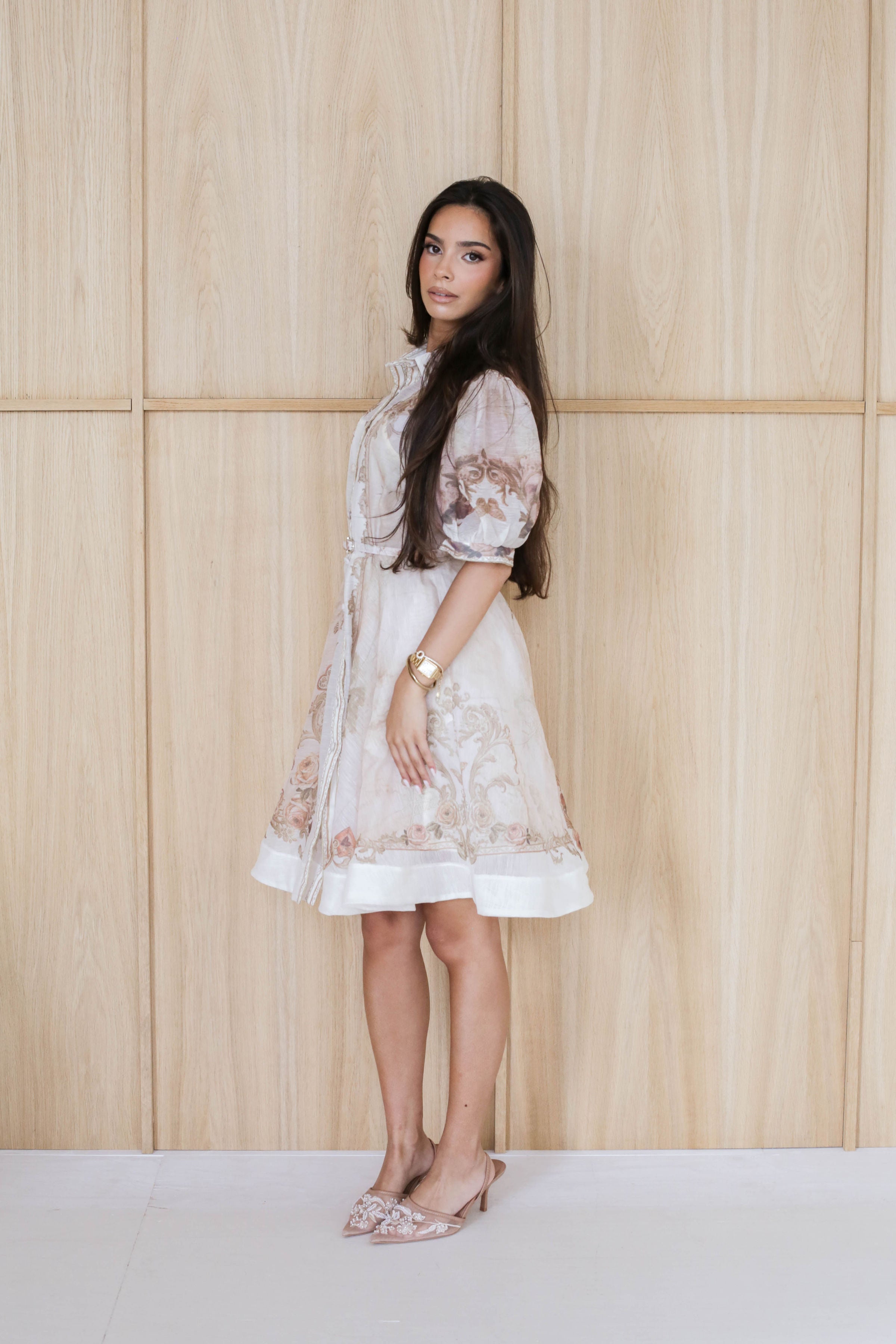 Château Bloom Mini Dress