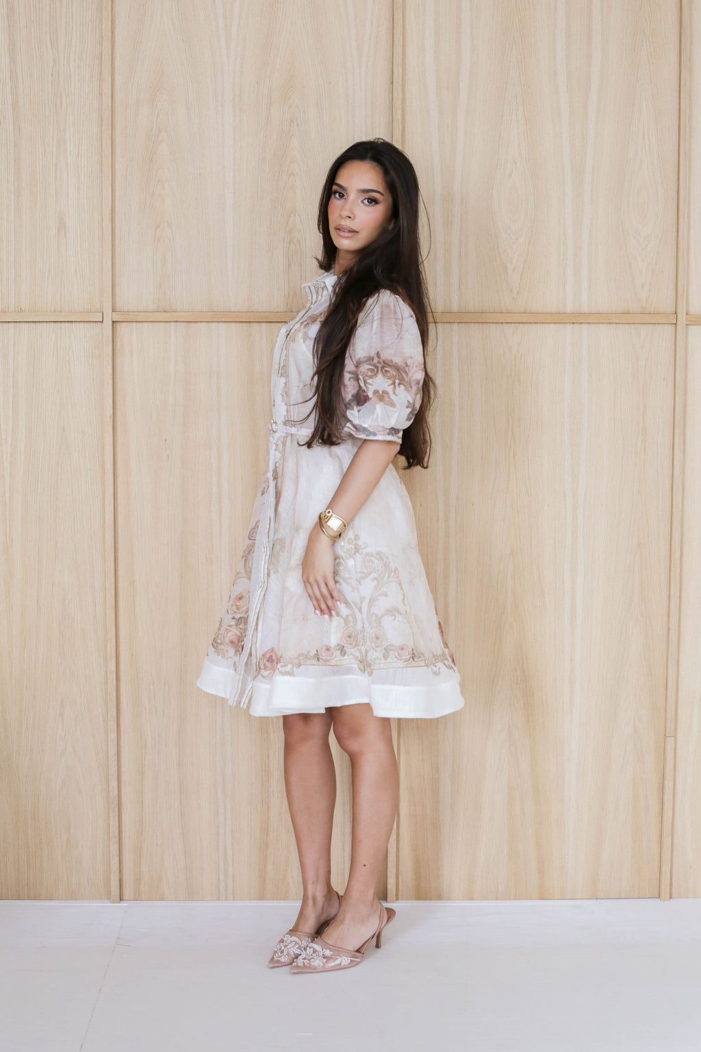 Château Bloom Mini Dress