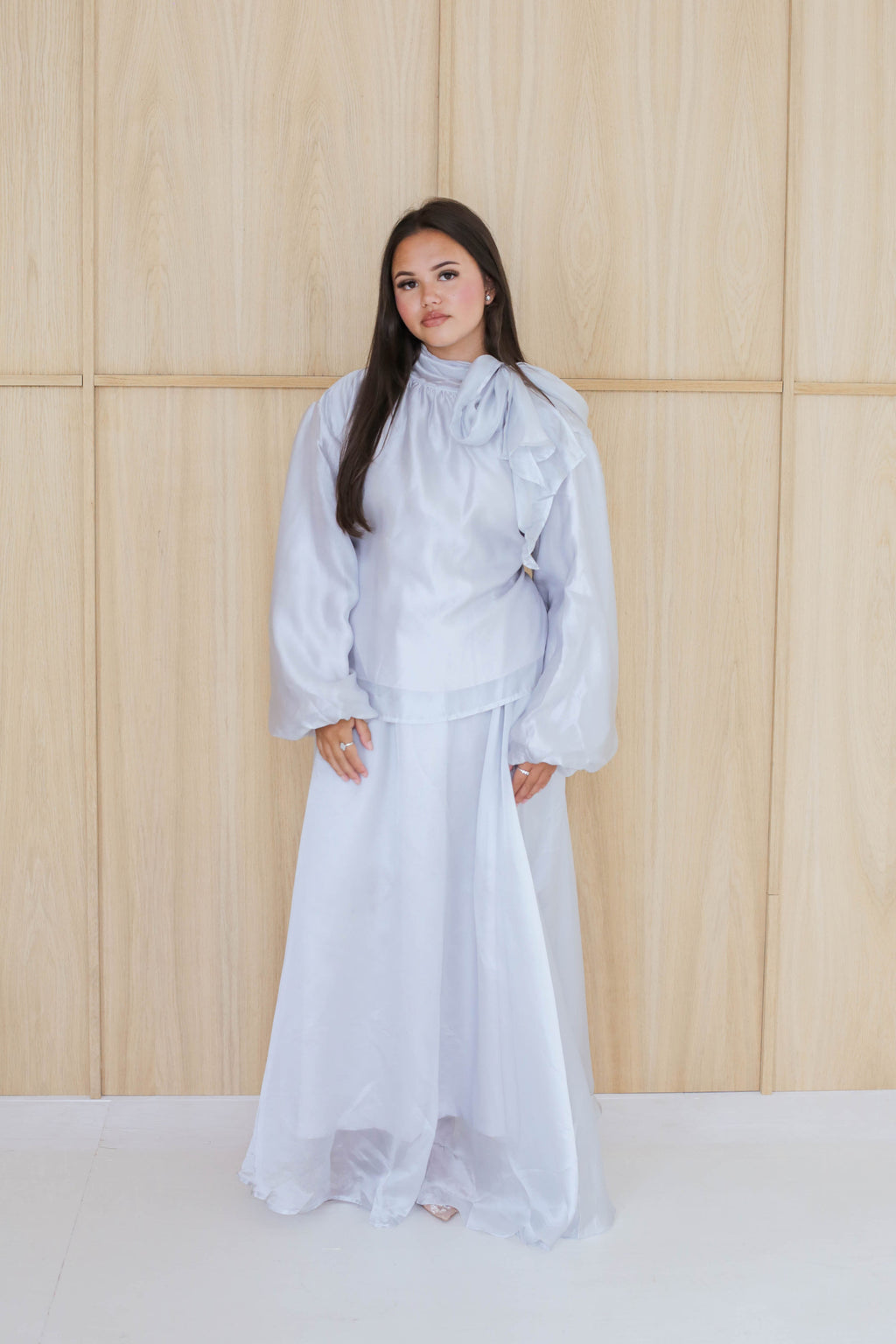 Bow Detail Maxi Skirt Set