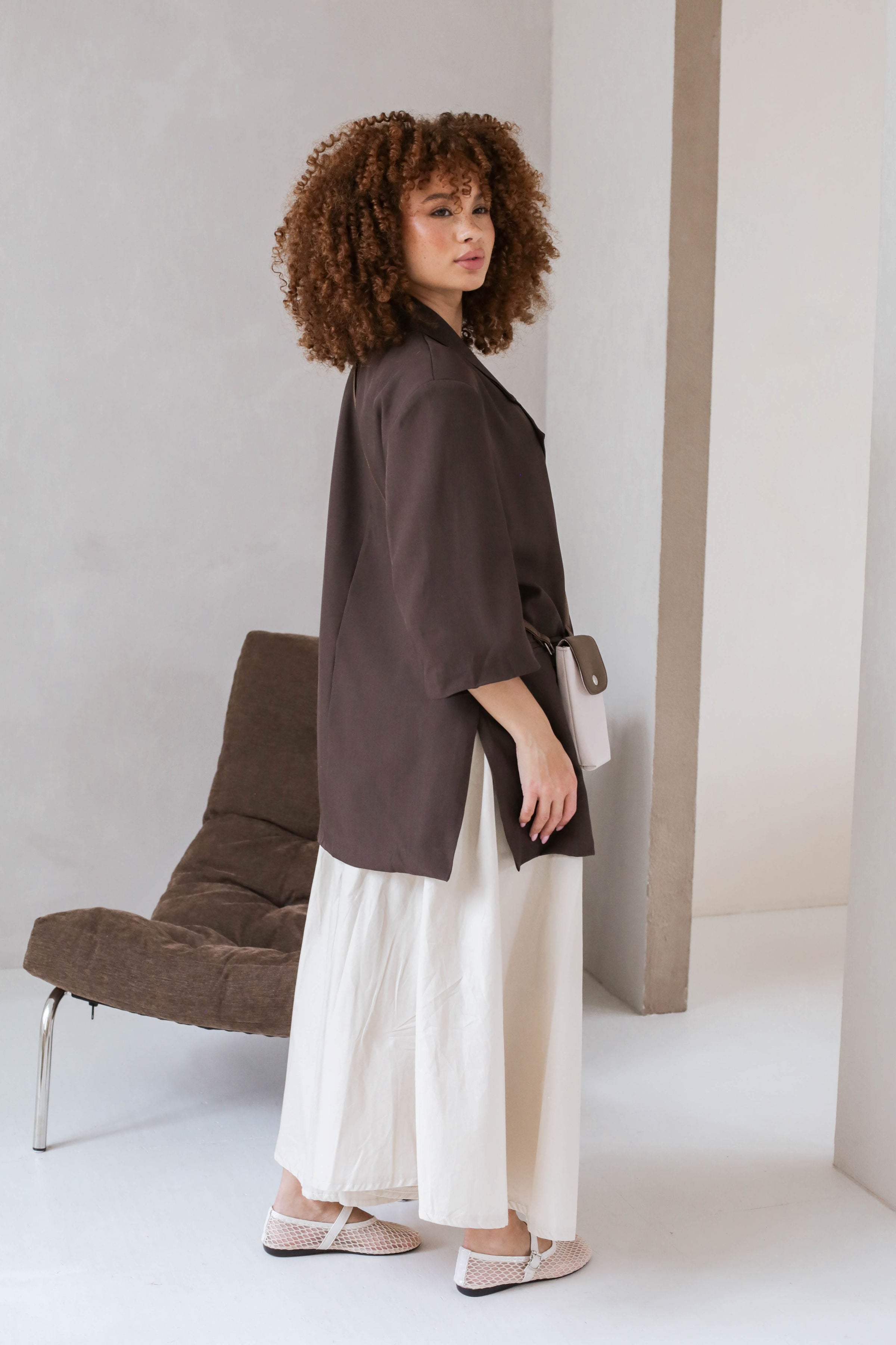 Oversized Short Sleeve Blazer