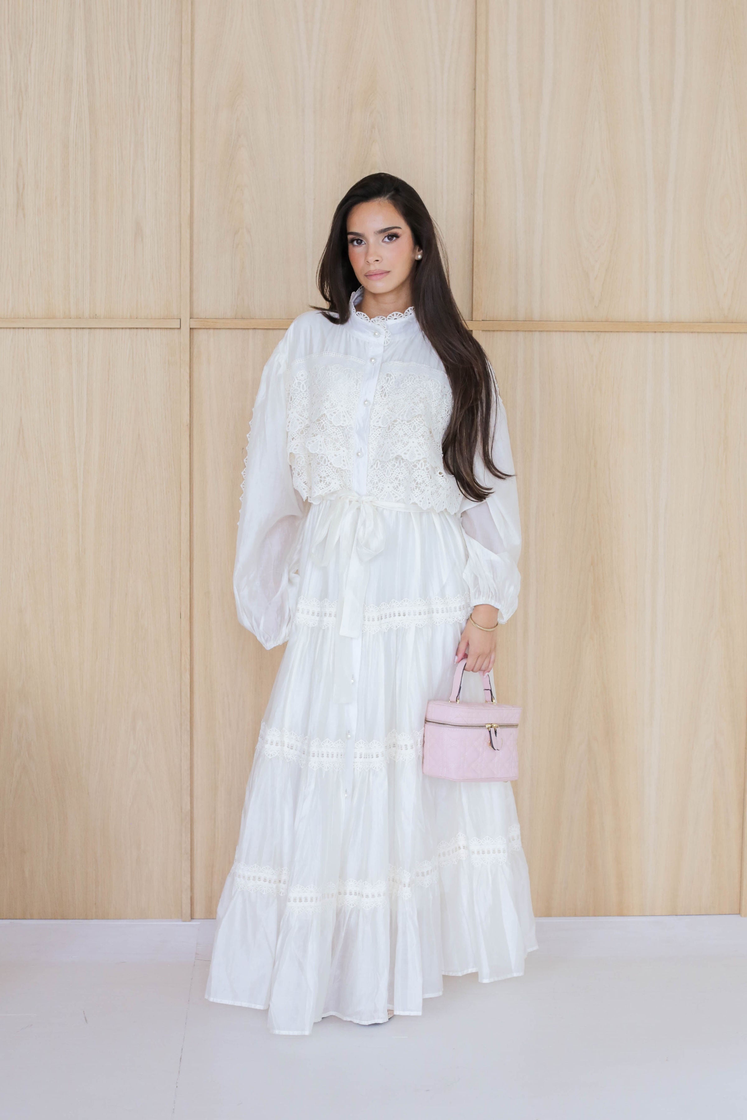 White Lace Maxi Dress