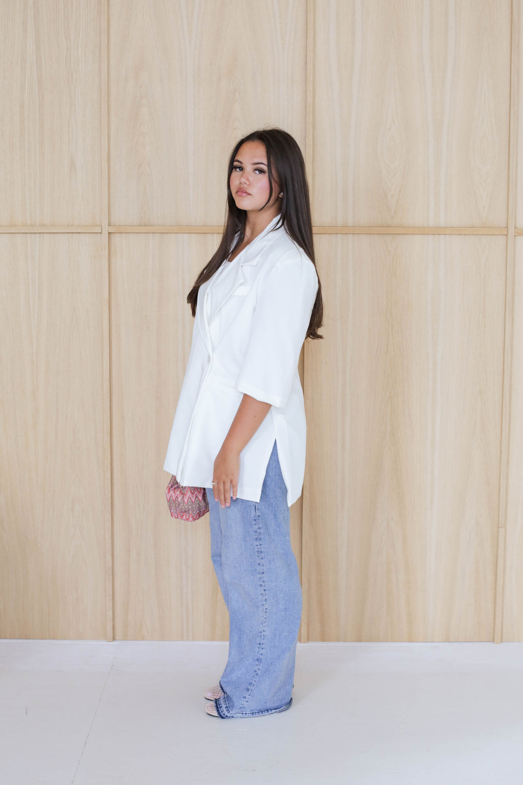 Oversized Short Sleeve Blazer