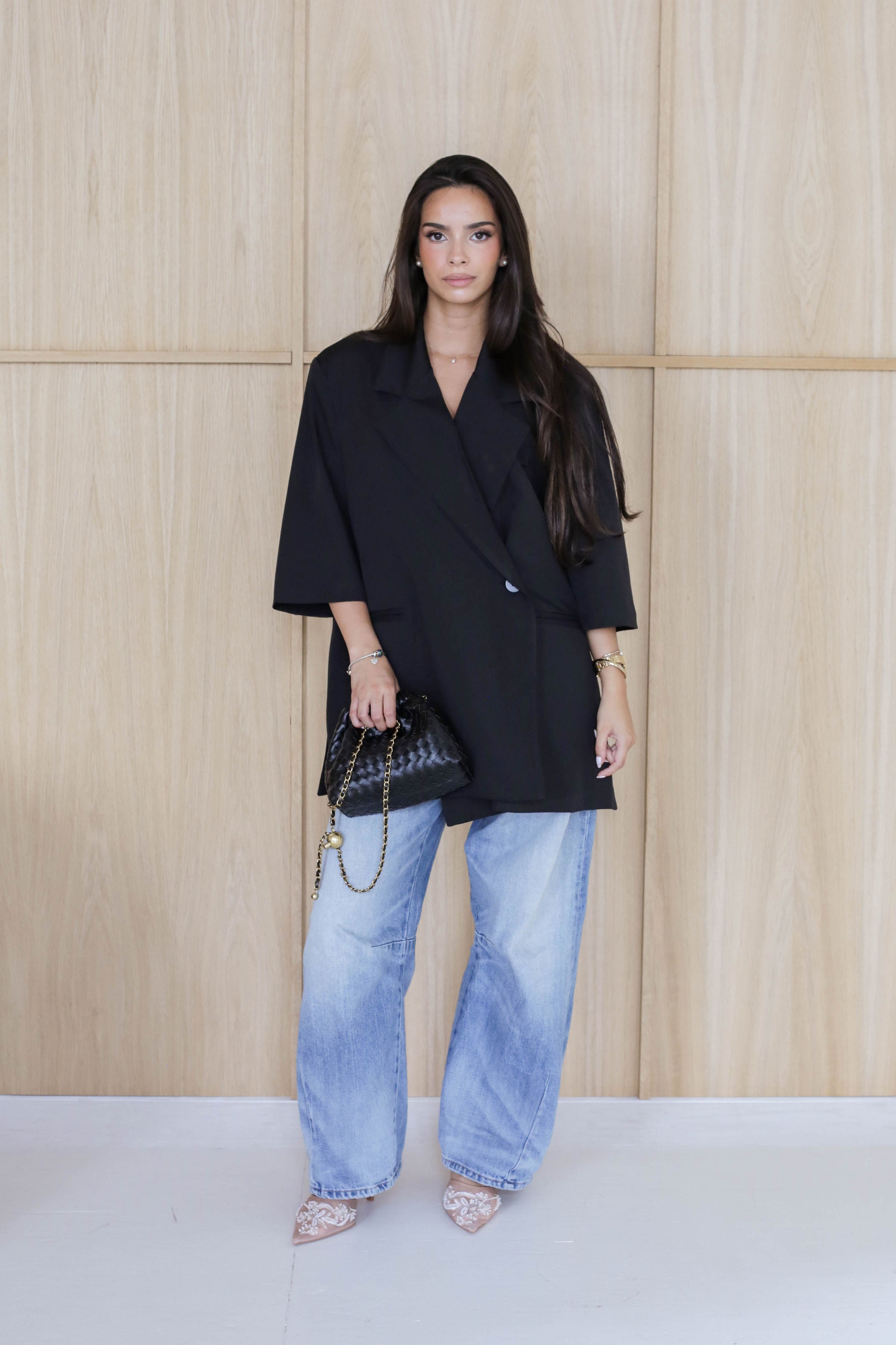 Oversized Short Sleeve Blazer