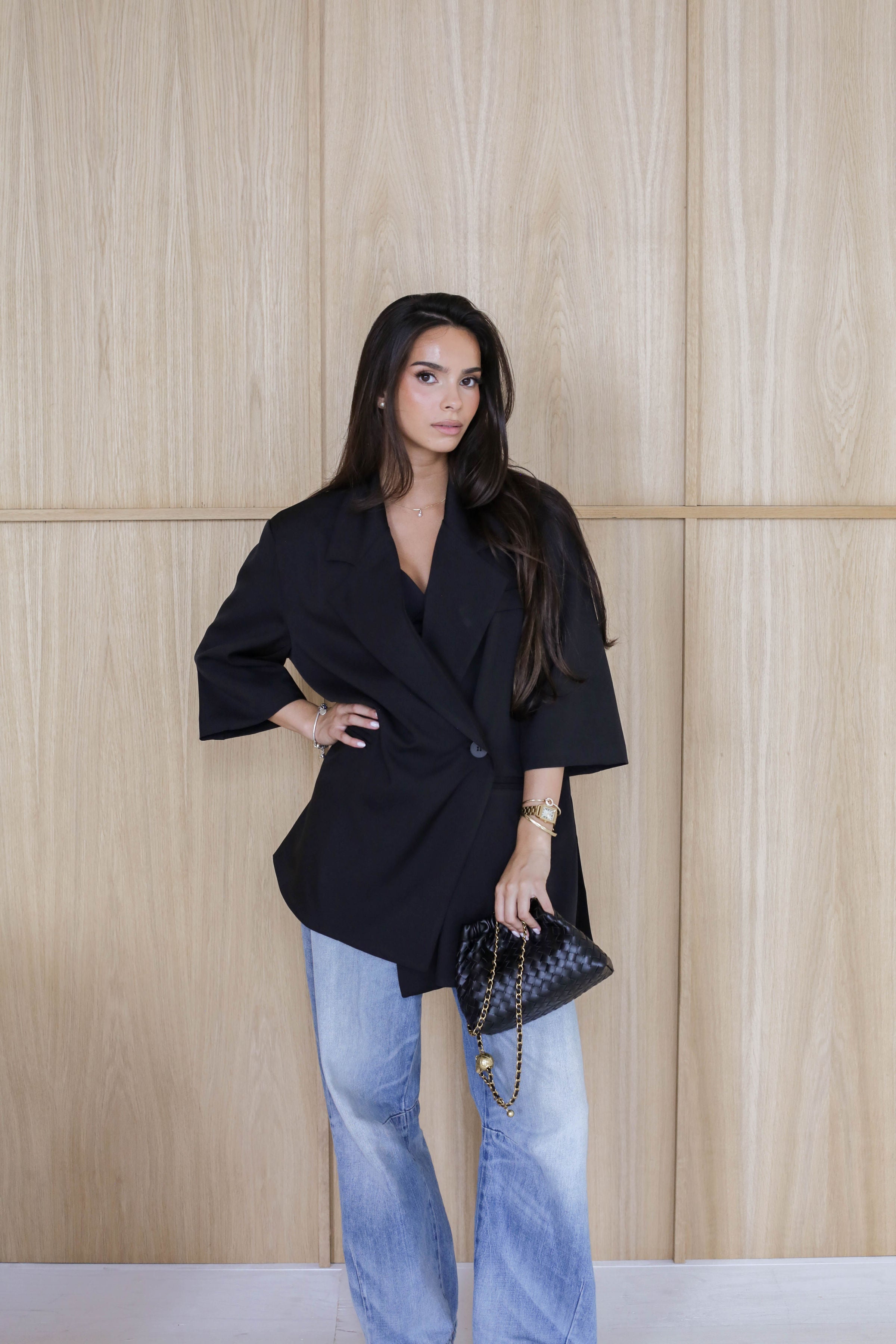 Oversized Short Sleeve Blazer