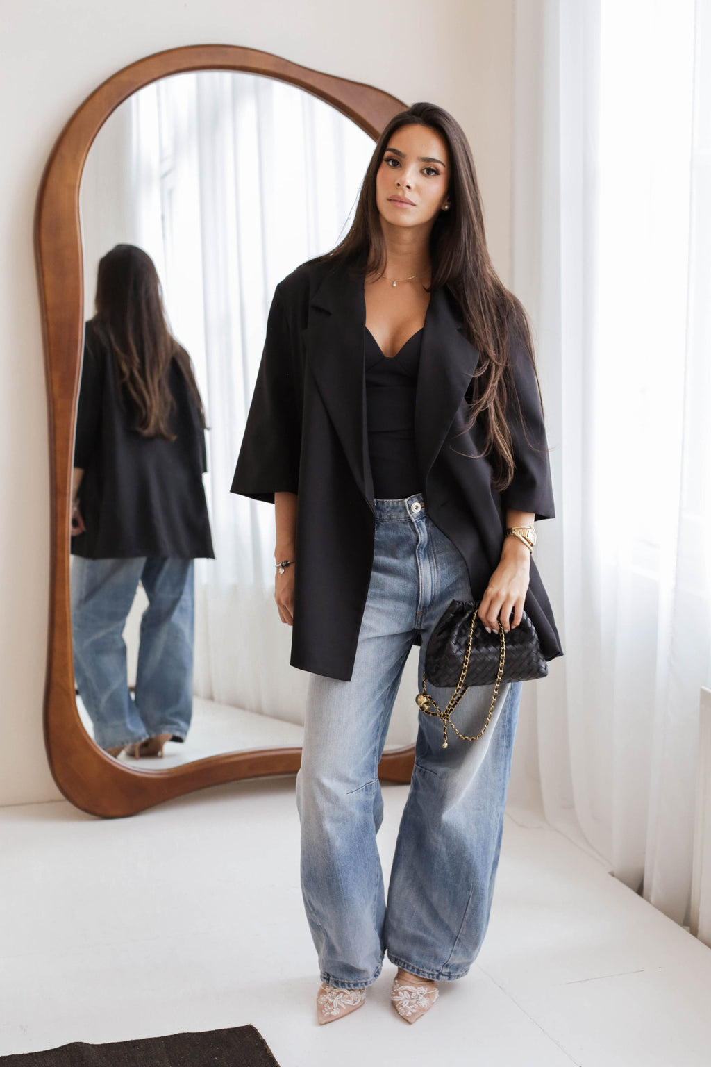 Oversized Short Sleeve Blazer