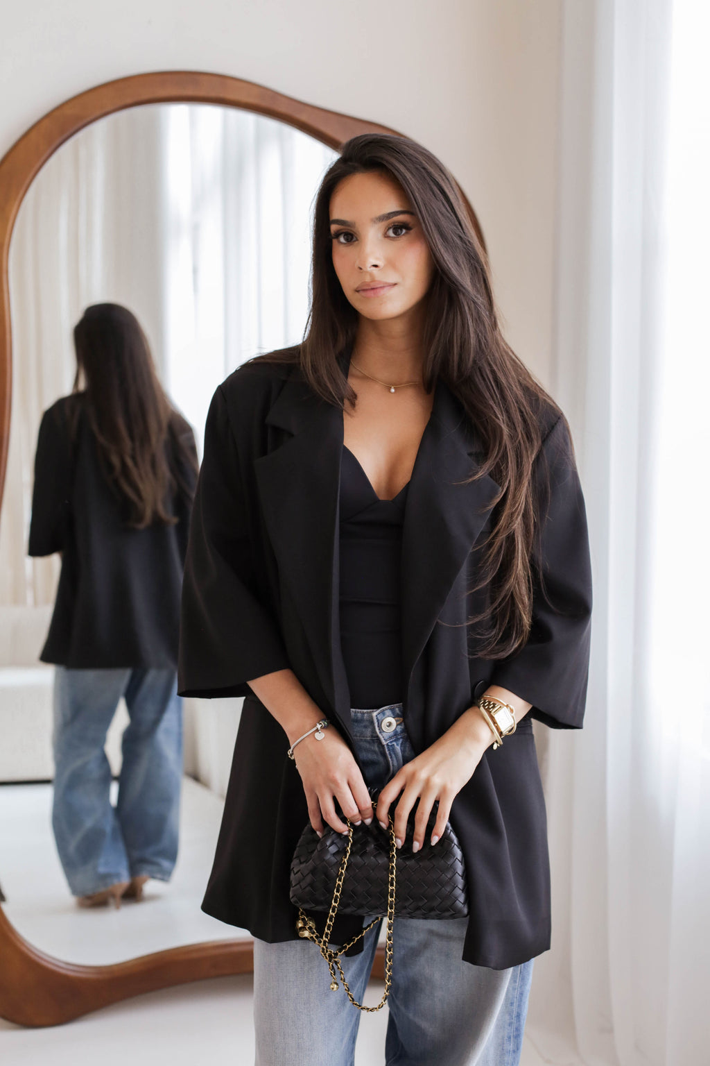Oversized Short Sleeve Blazer