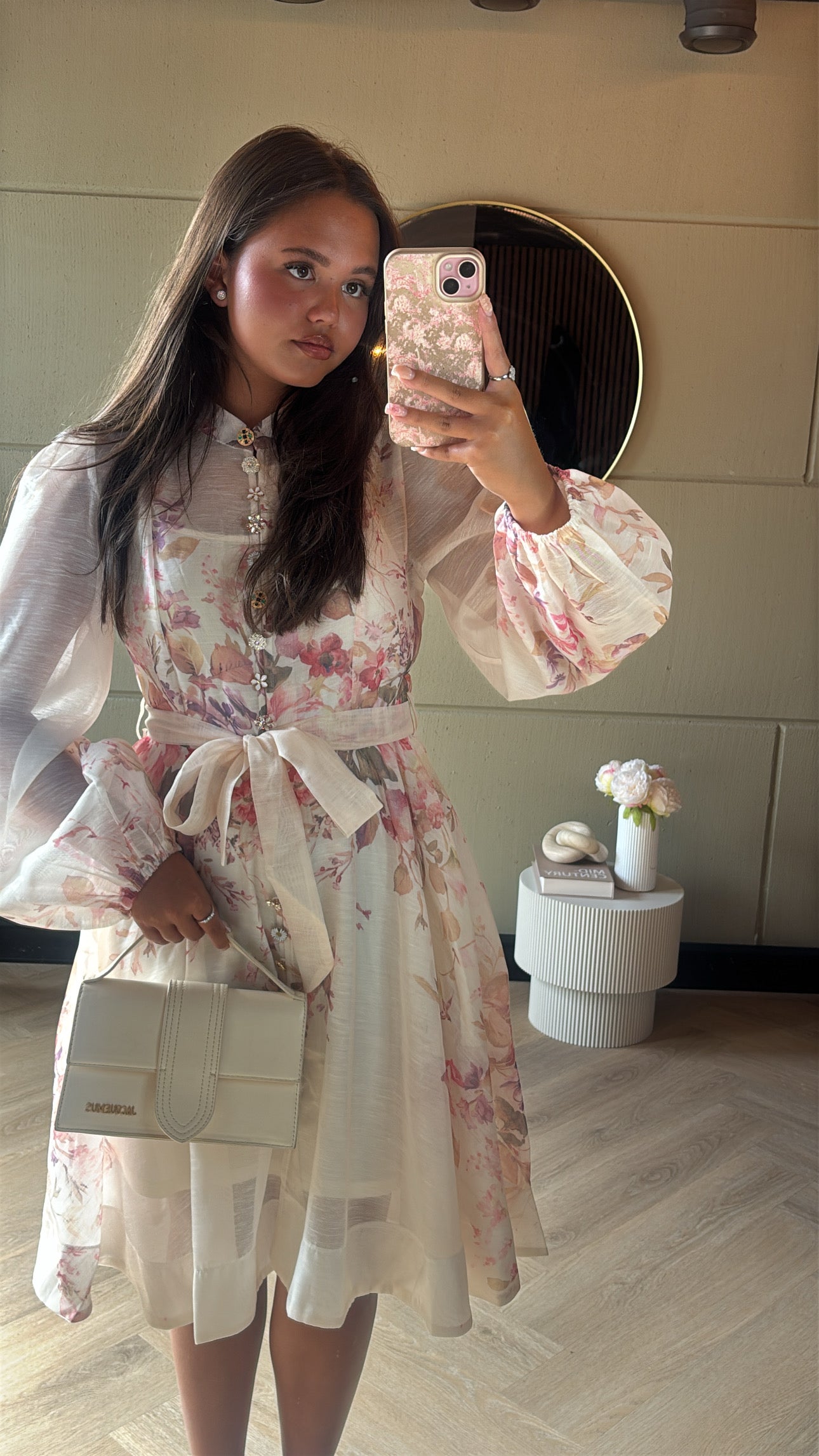 Rose Petal Mini Dress