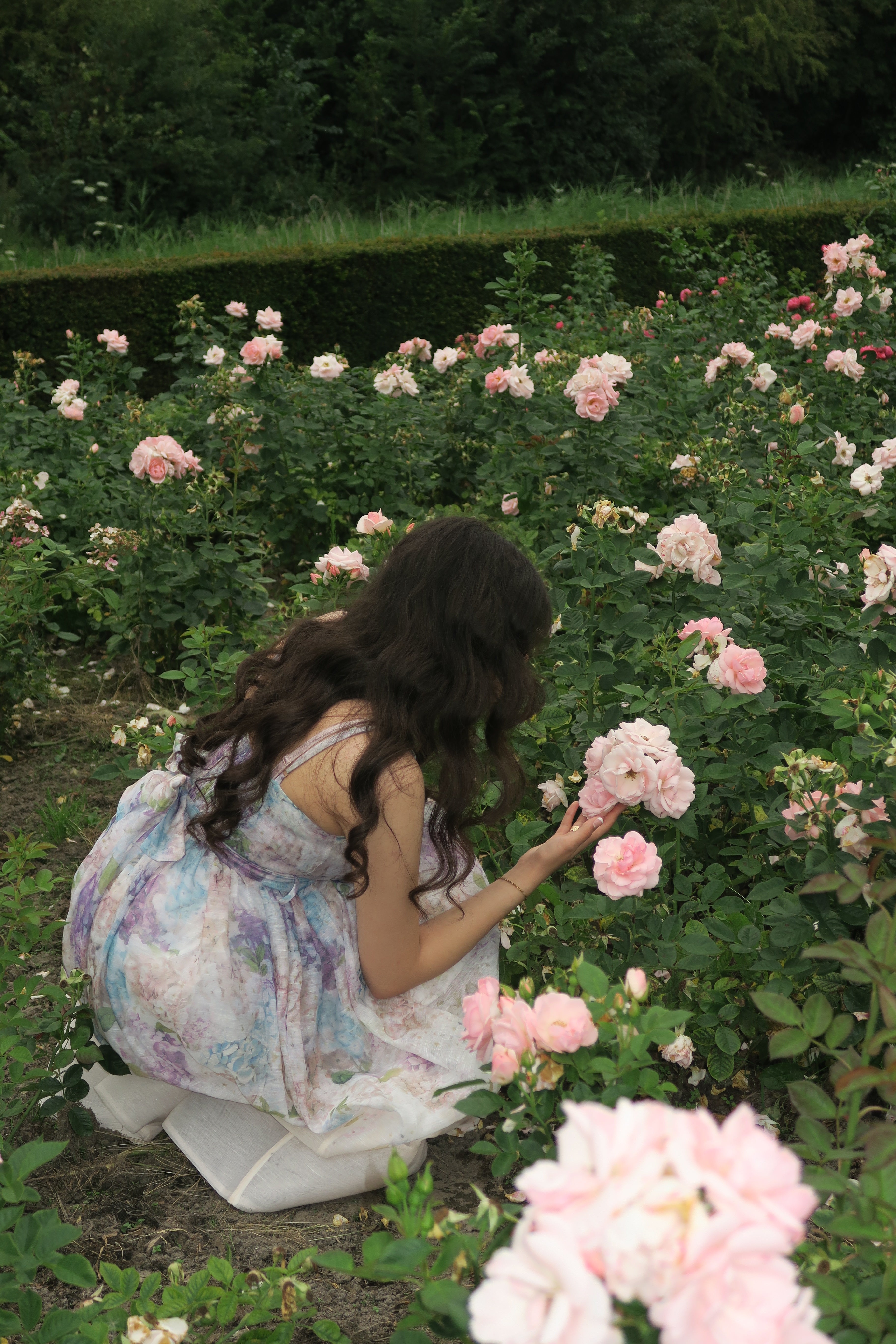 Floral Full-Length Dress