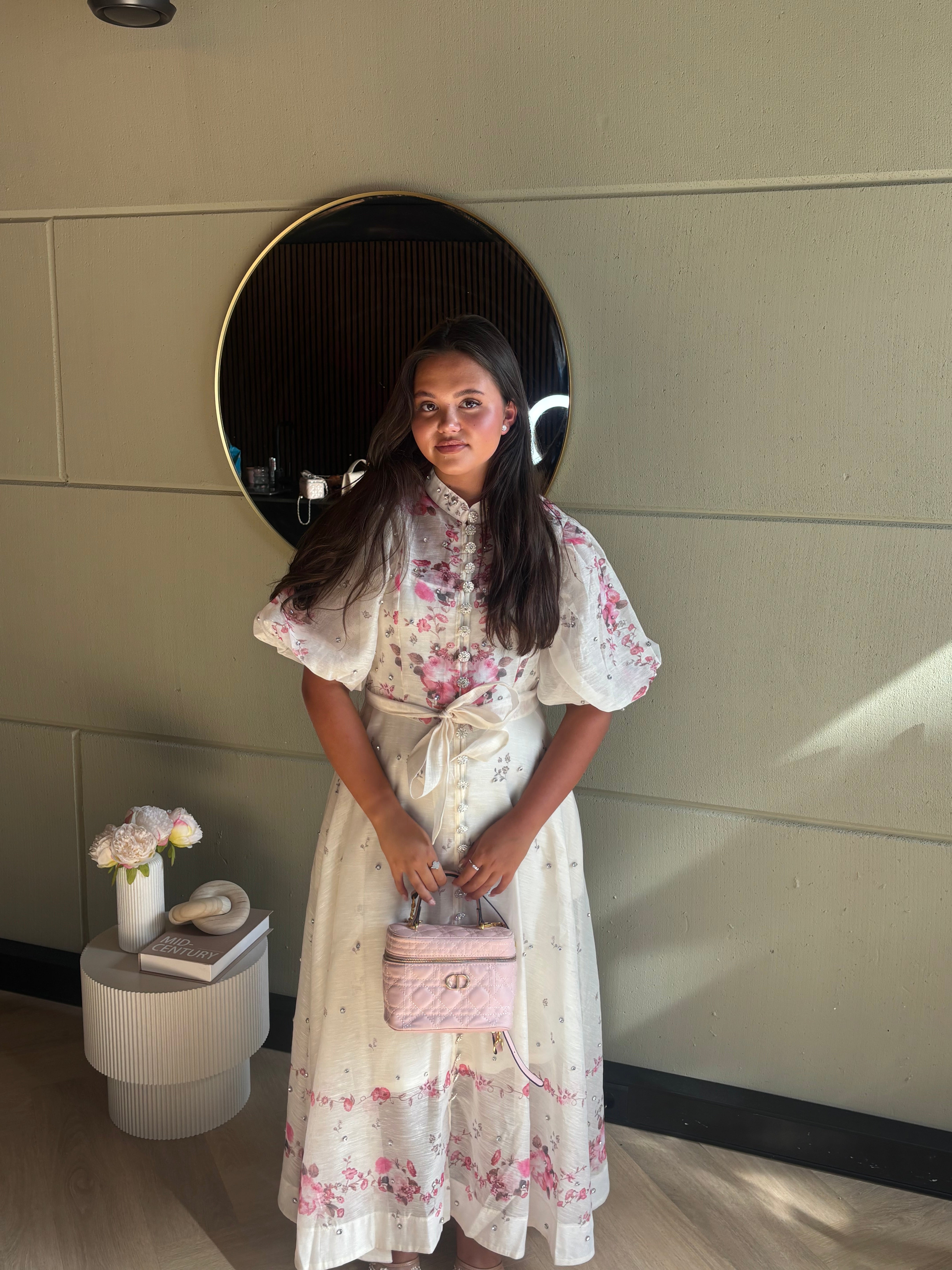 Vintage Rose Floral Maxi Dress