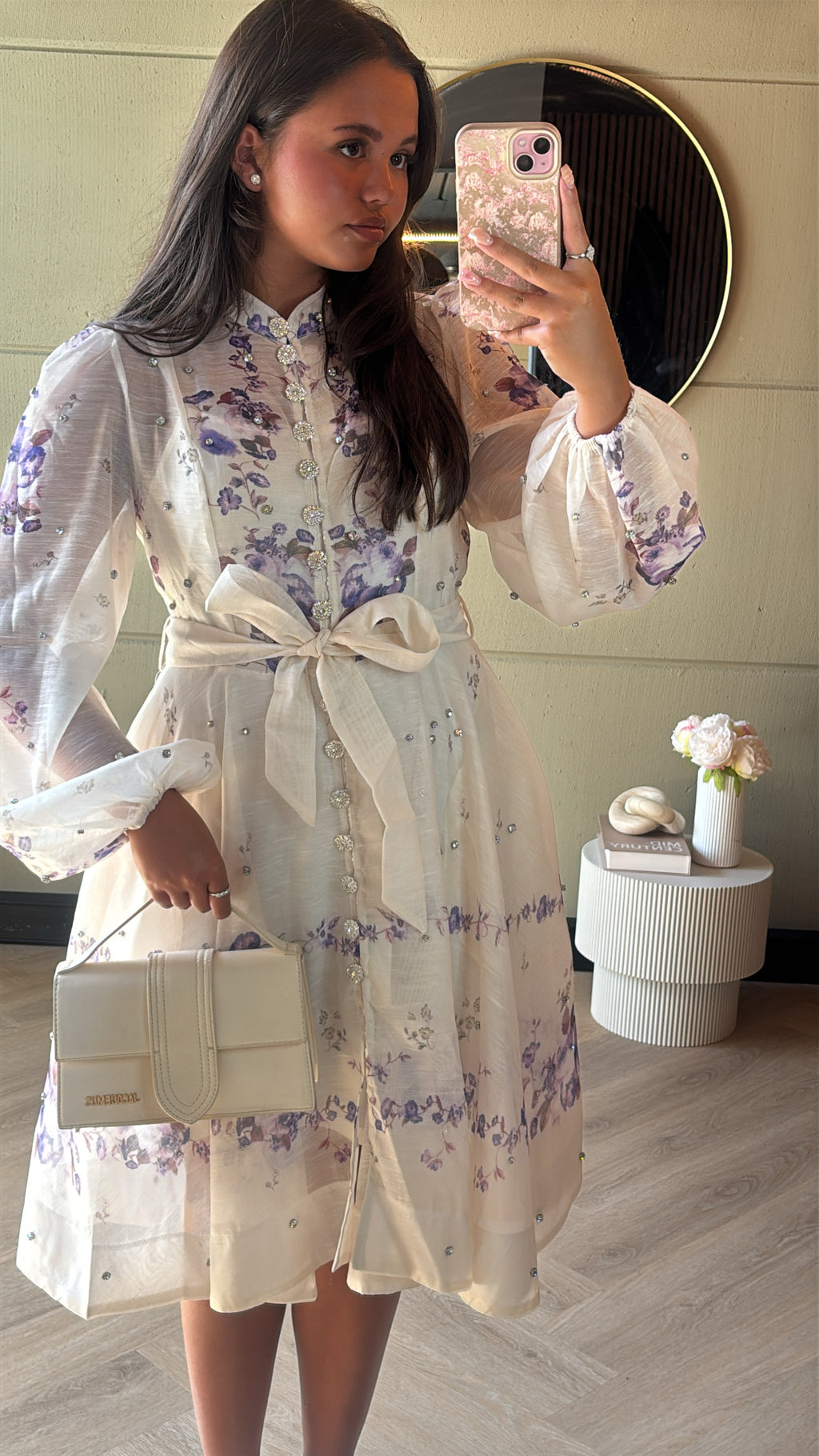 Lilac Blossom Mini Dress