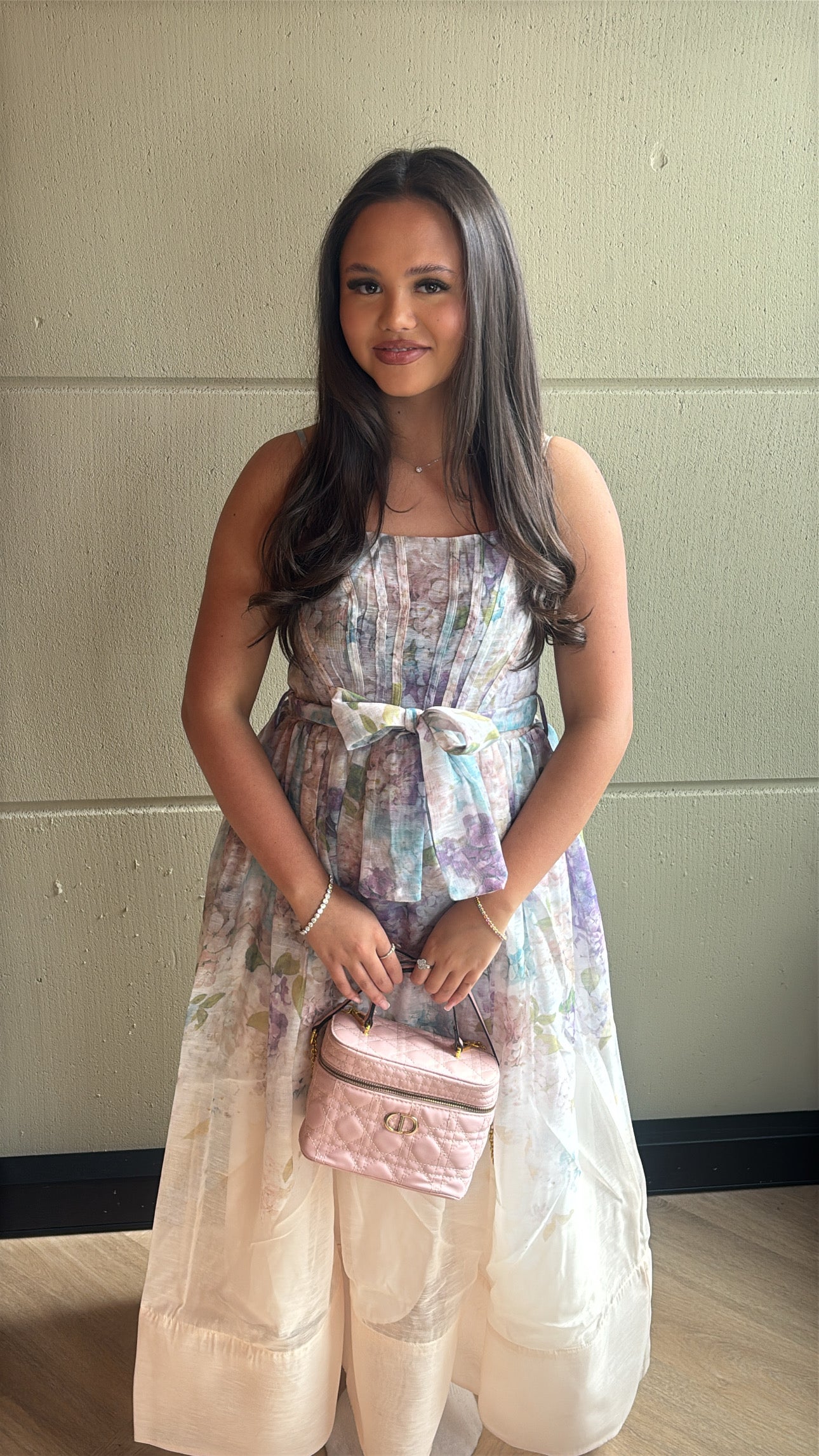 Floral Full-Length Dress