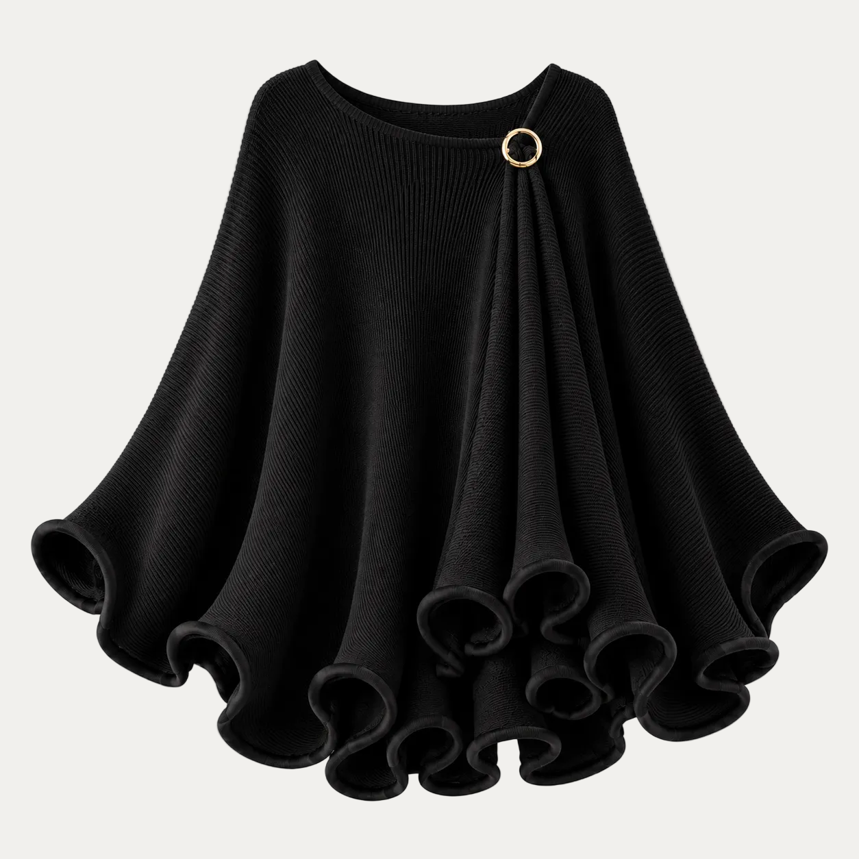 Ruffle cape
