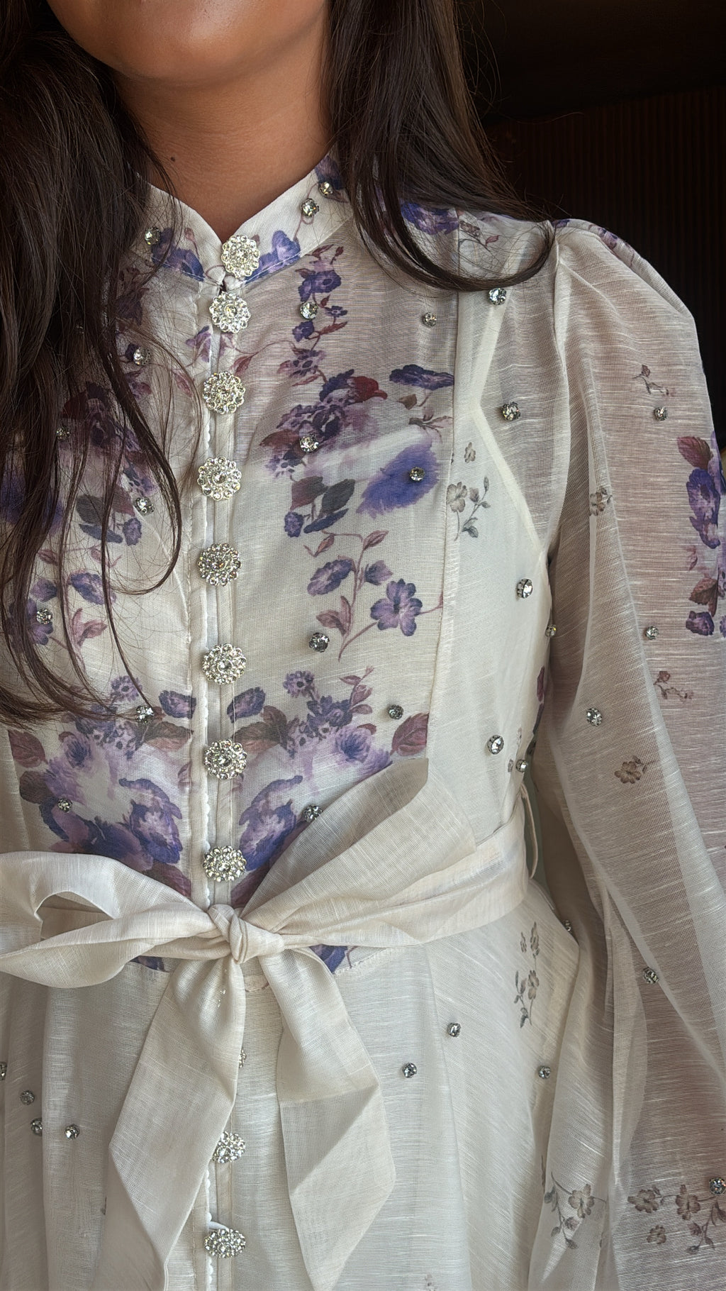 Lilac Blossom Mini Dress