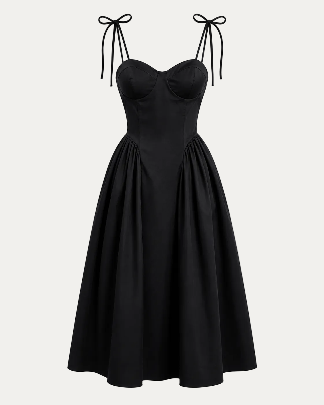 Elegant Corset Midi Dress