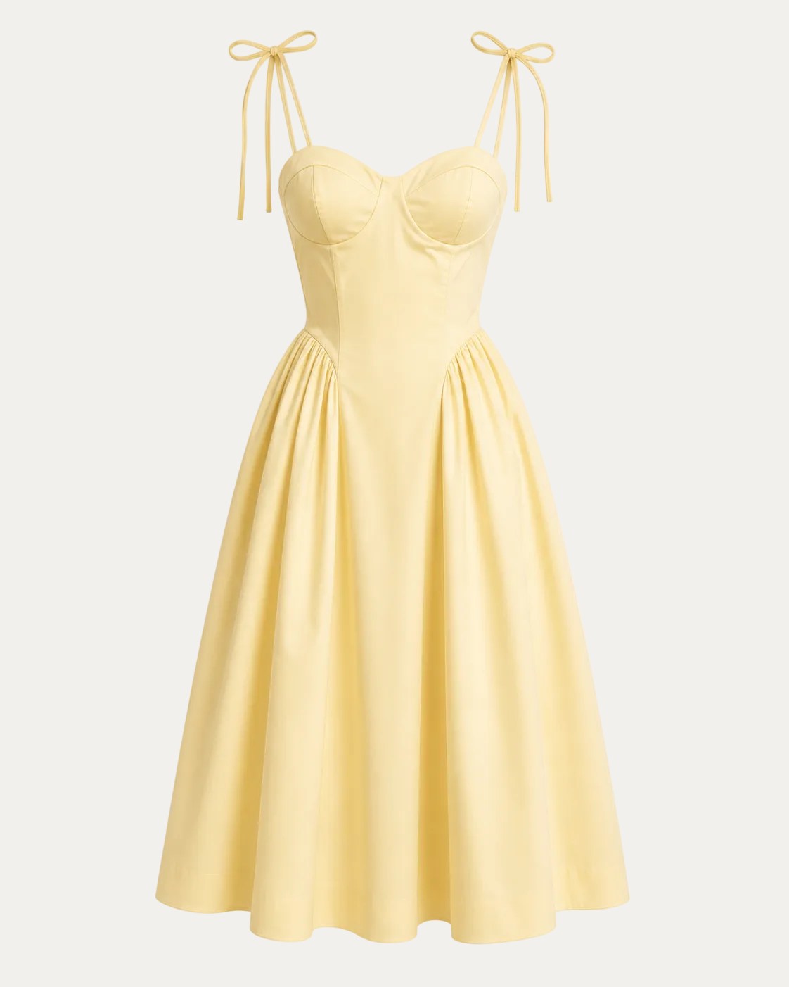 Elegant Corset Midi Dress