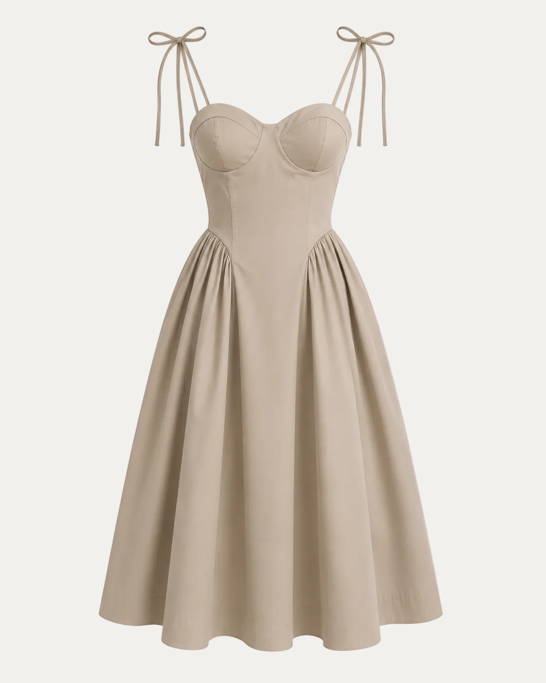 Elegant Corset Midi Dress