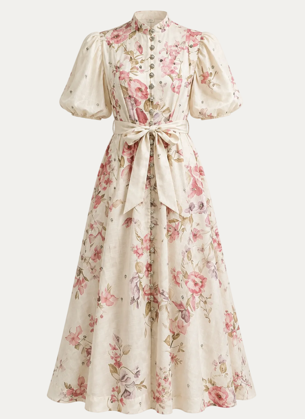 Rosé Blossom Vintage Maxi Dress