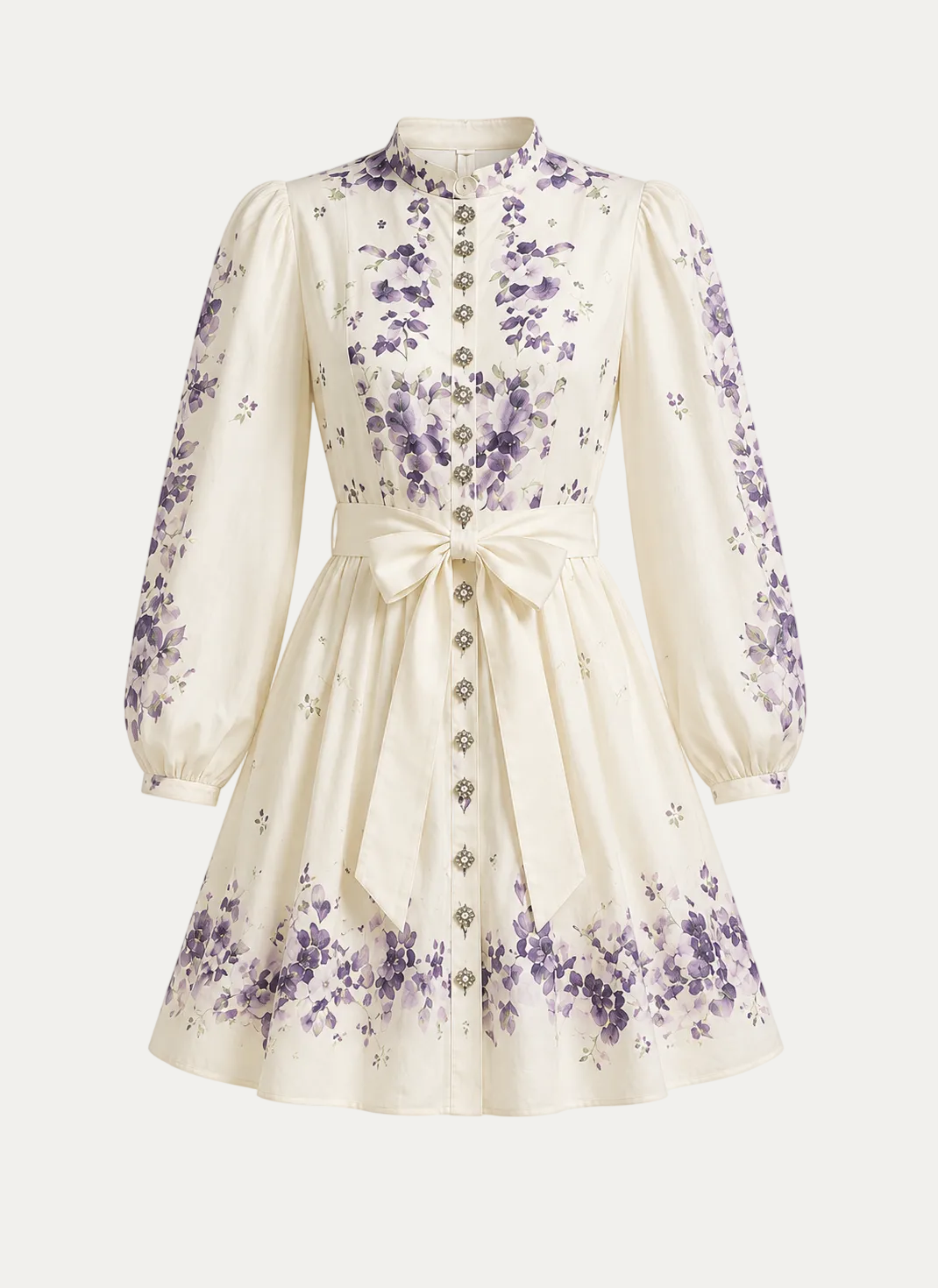 Lilac Blossom Mini Dress