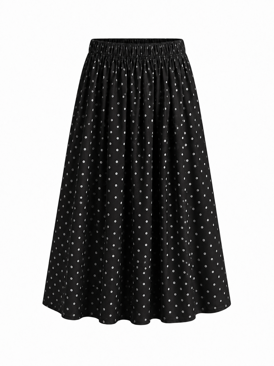 Polka dots maxi skirt