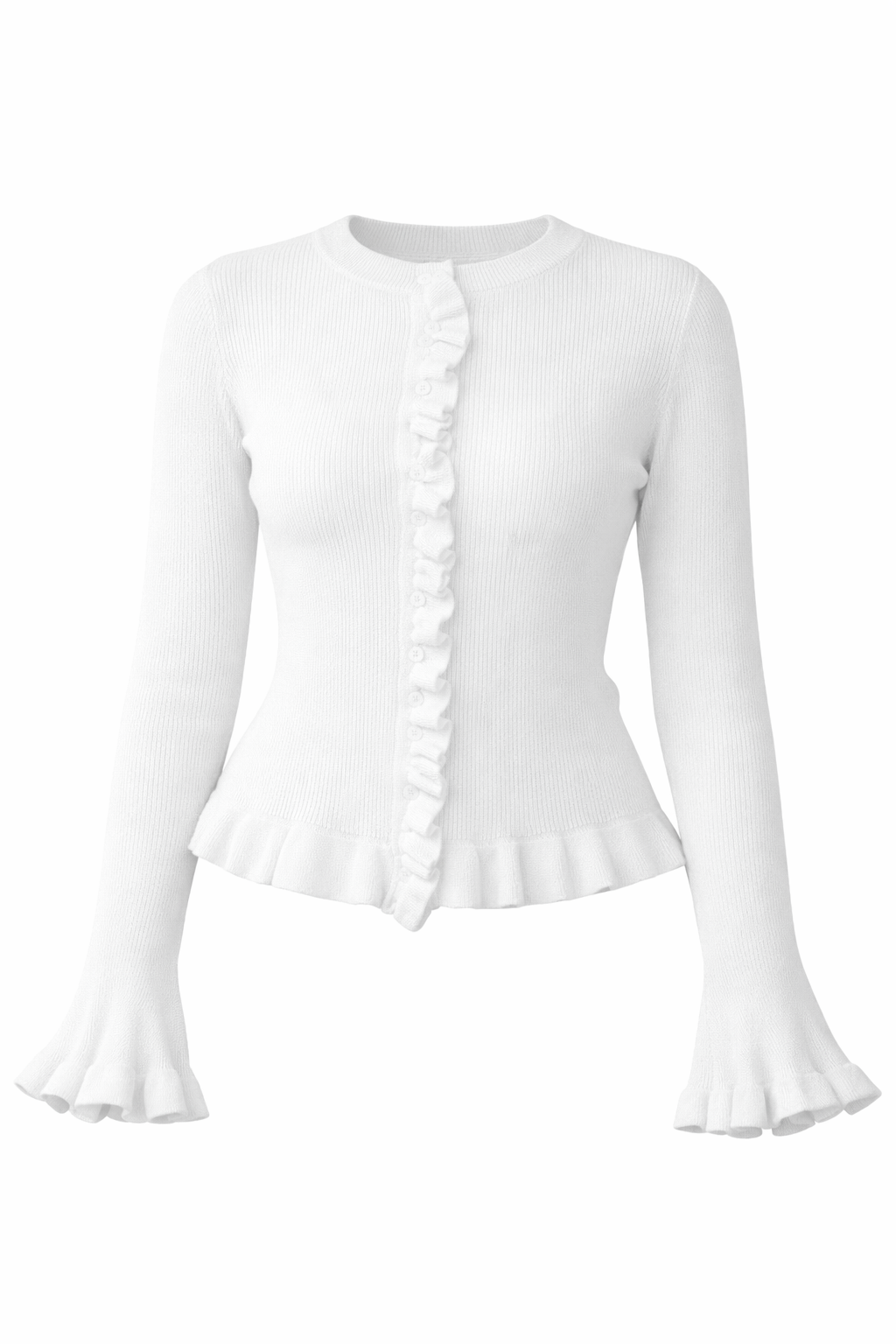 Ruffle Front Knit