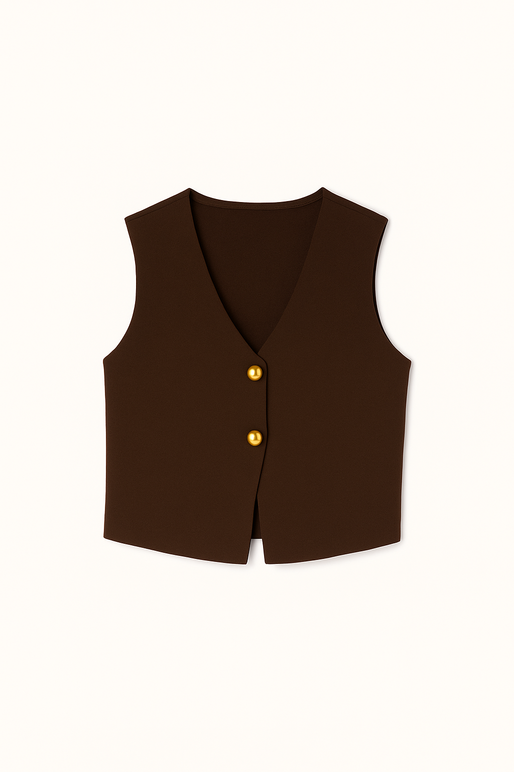 GILET TOP GOLD ACCENT