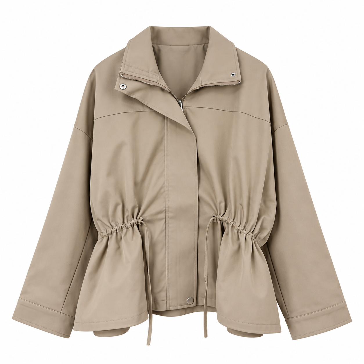 Drawstring Waist Jacket