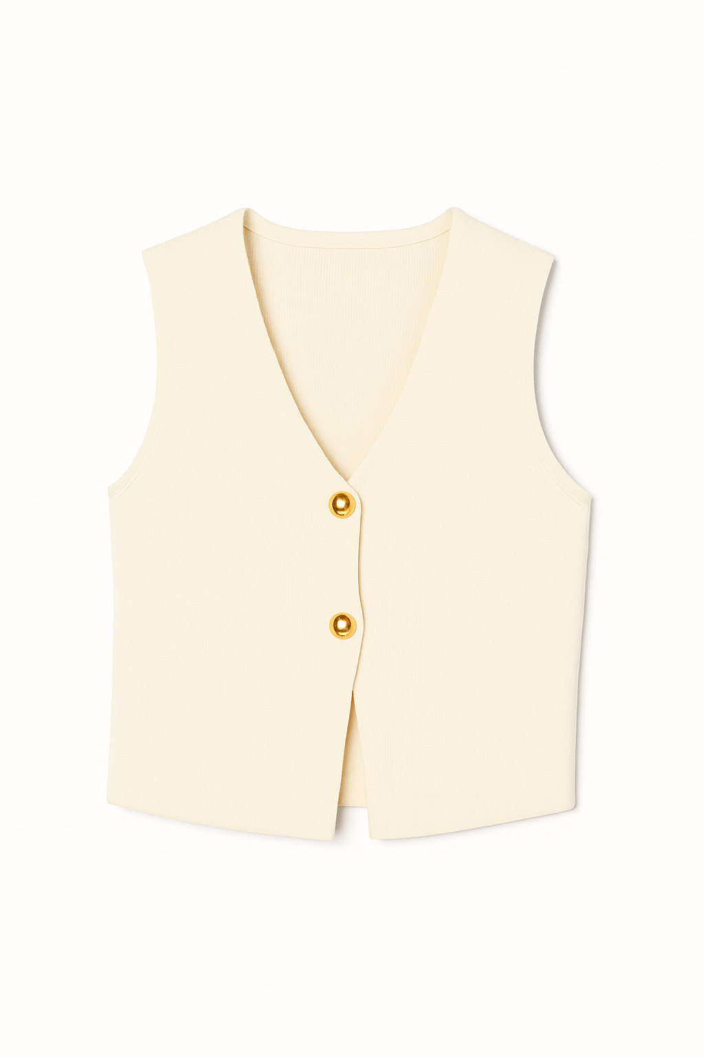GILET TOP GOLD ACCENT