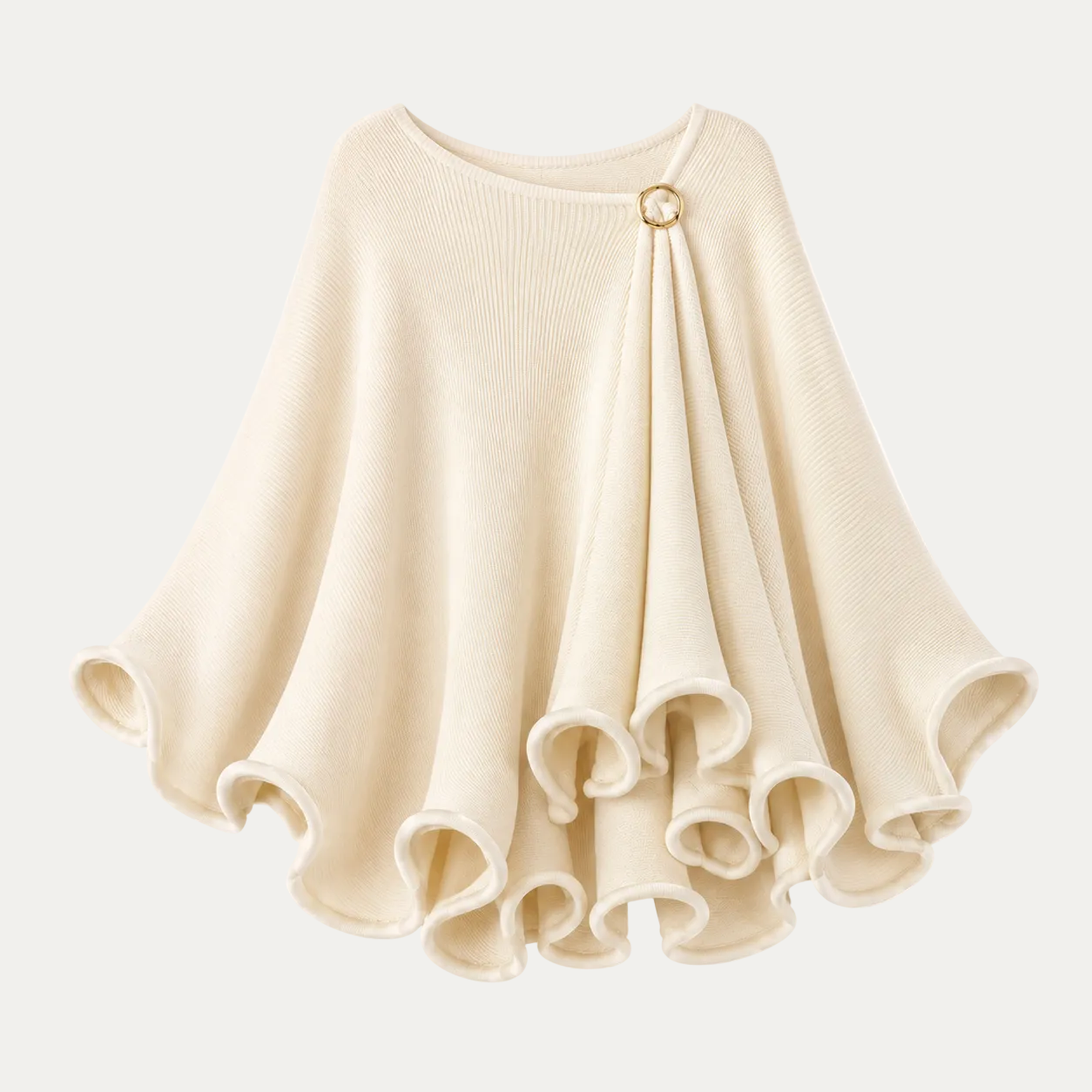 Ruffle cape